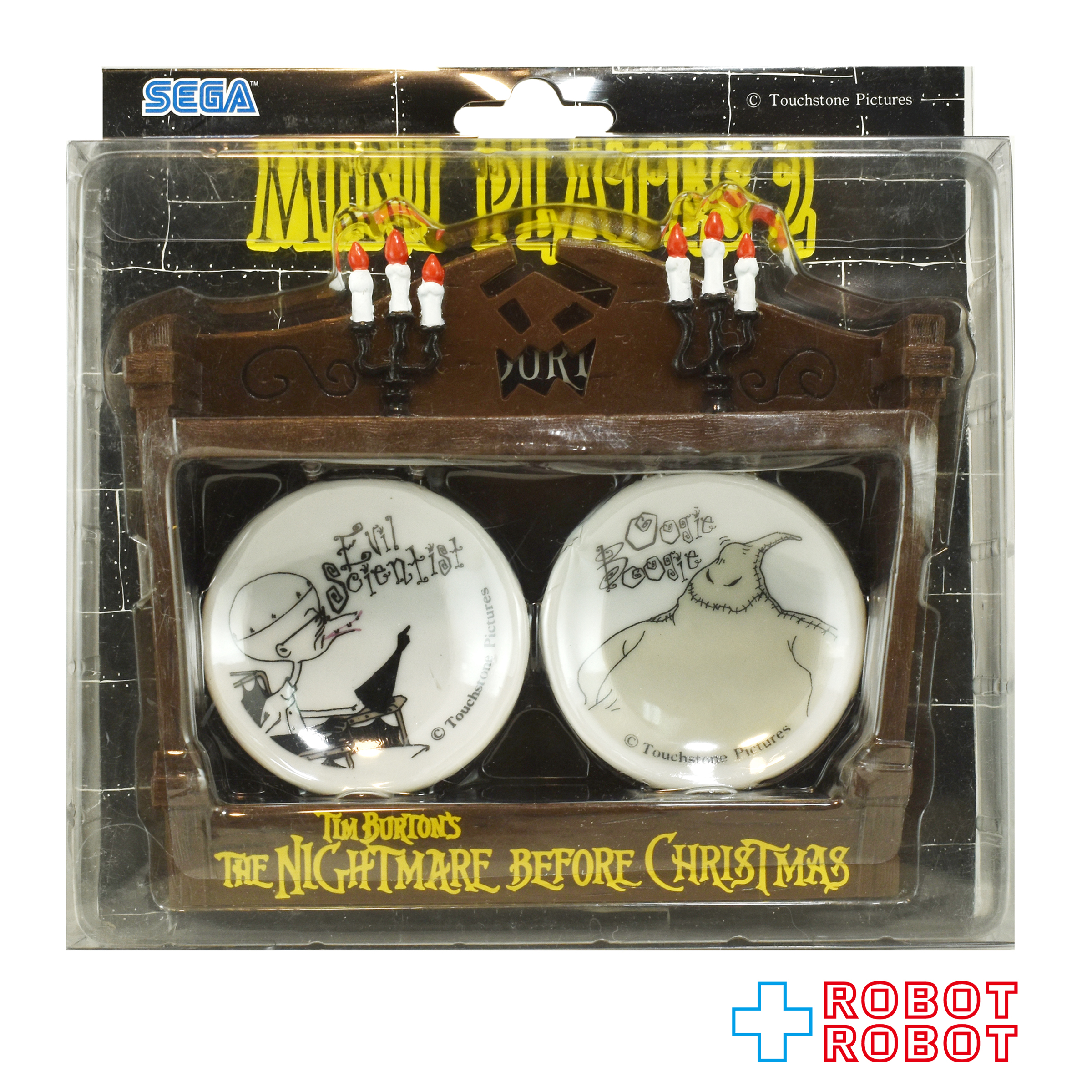 SEGA ナイトメアー・ビフォア・クリスマス フィンケルスタイン博士 ＆ ウギー・ブギー ミニプレート 小皿 1999 未開封 入荷写真