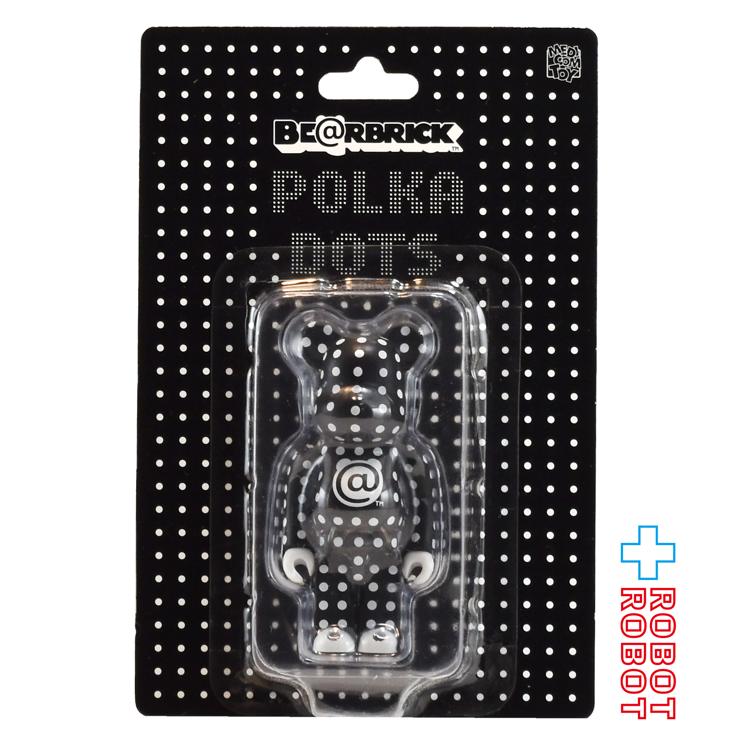 メディコム ベアブリック BE@RBRICK 100% ポルカドット 黒 未開封 ４号店商品 入荷写真
