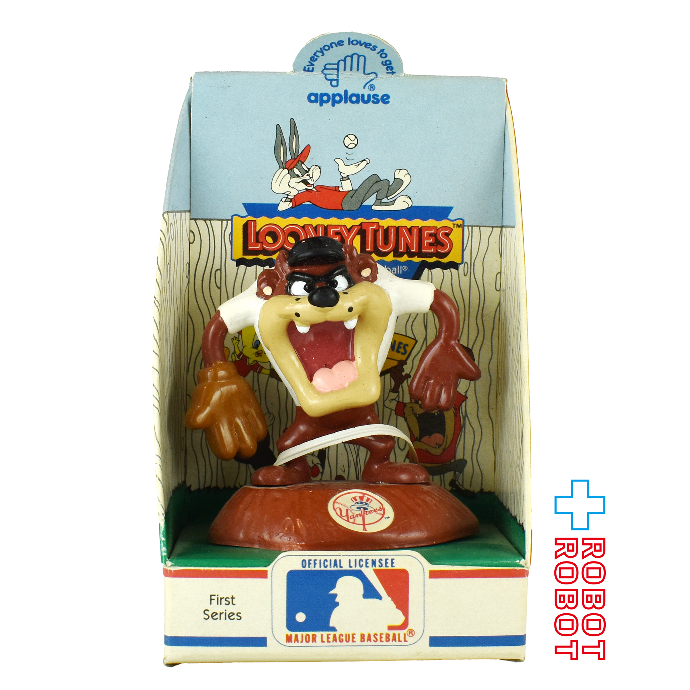 アプローズ社 ルーニー・テューンズ MLB アメリカンリーグ タズマニアン・デビル（ニューヨーク・ヤンキース） PVCフィギュア 1990 箱付き 入荷写真
