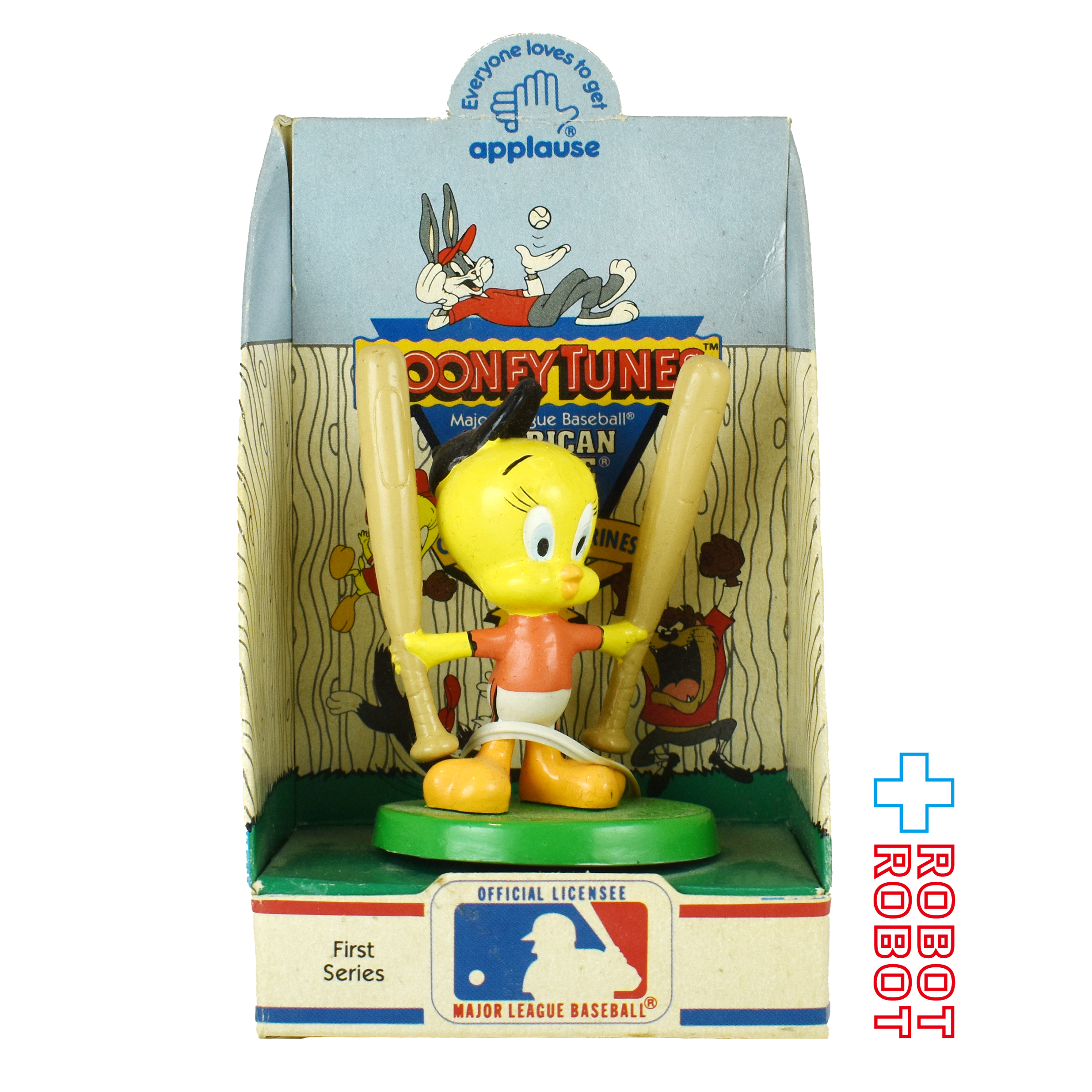 アプローズ社 ルーニー・テューンズ MLB アメリカンリーグ トゥイーティー（ボルティモア・オリオールズ） PVCフィギュア 1990 箱付き 入荷写真