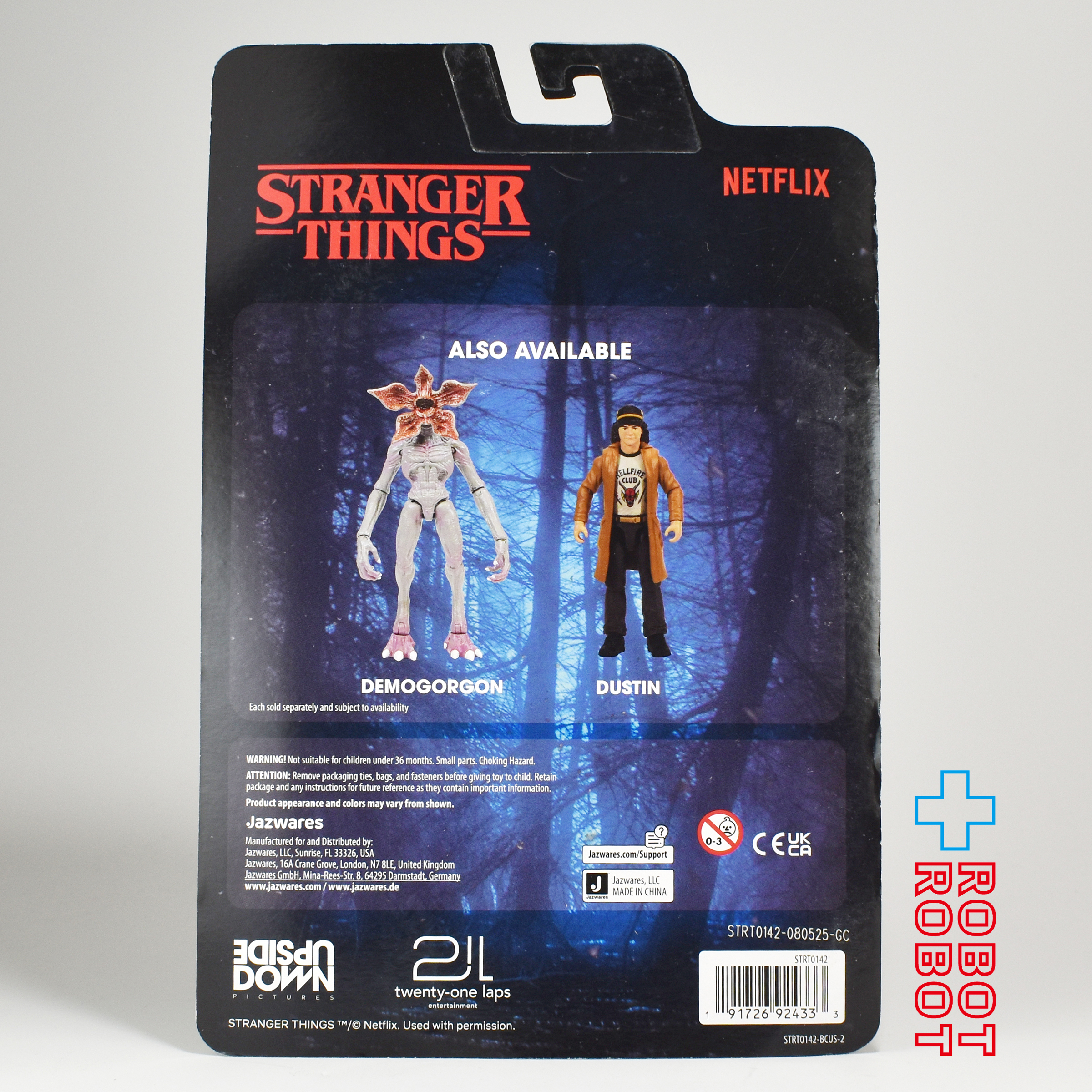 ジャズウェア ストレンジャー・シングス ワールド オブ ストレンジャー・シングス スケール ハント & バトル イレブン 4インチ アクションフィギュア 未開封 入荷写真