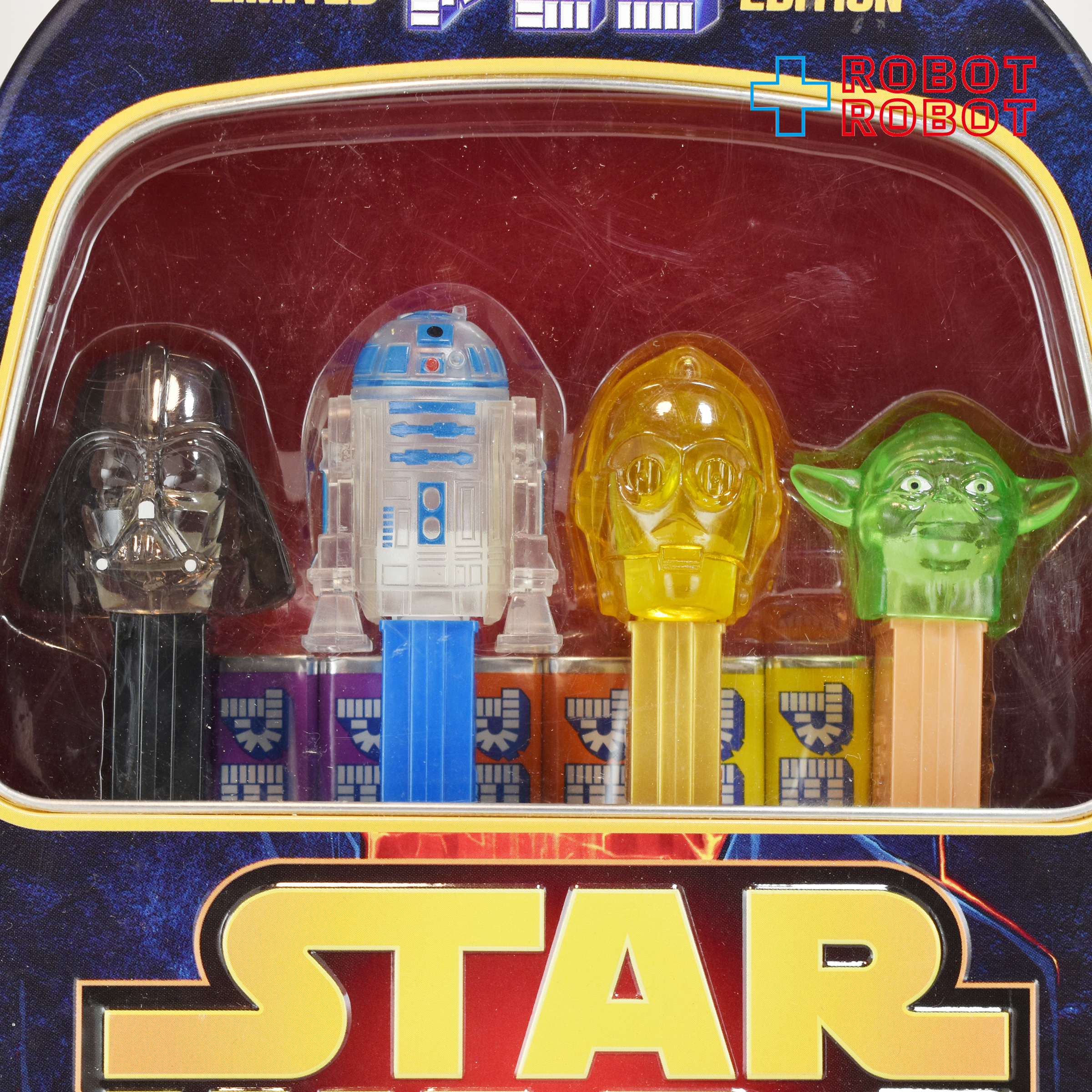 PEZ スター・ウォーズ クリア版 4本入り 限定 缶ケース 未開封 入荷写真