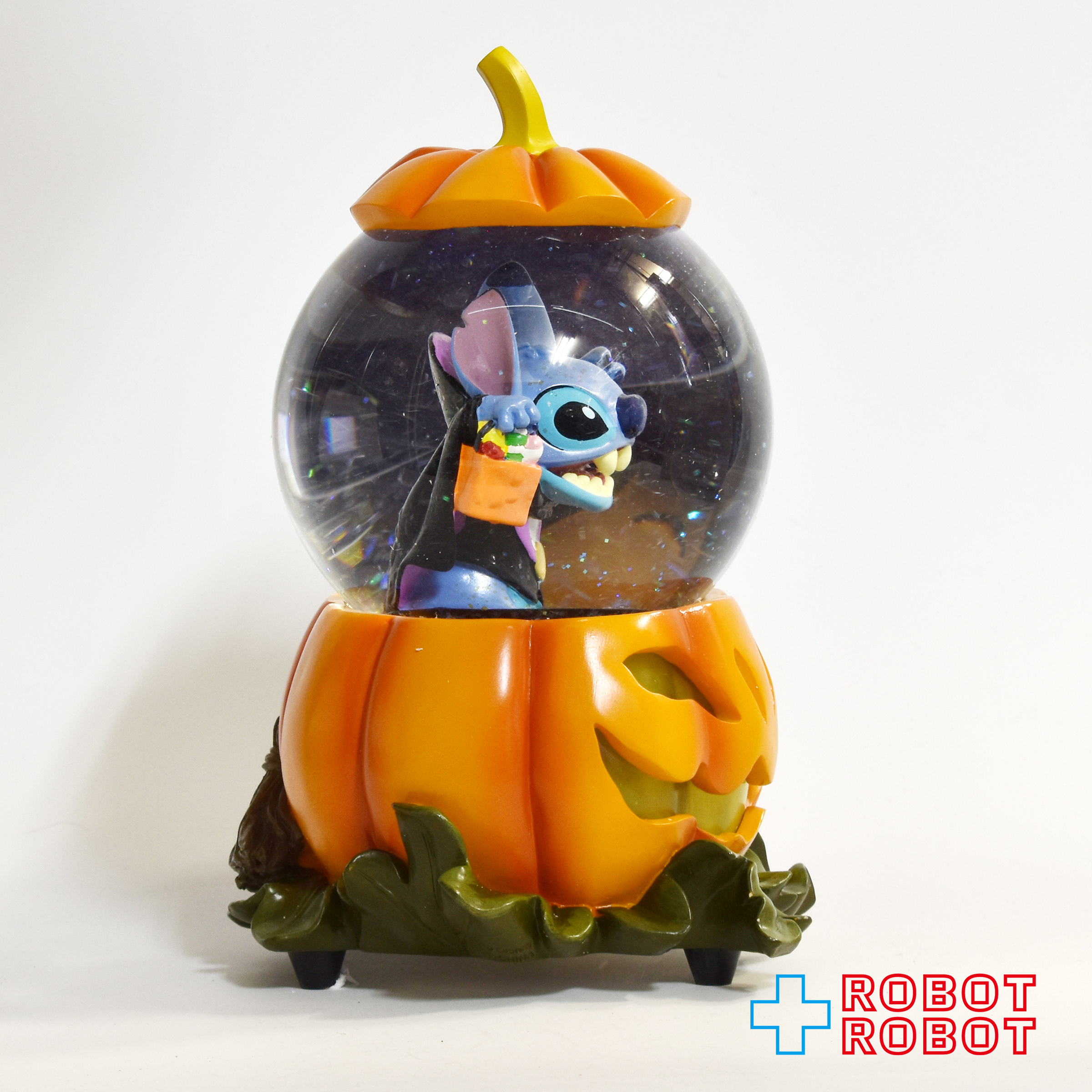 不可動：ディズニーオークションズ リロ & スティッチ ハロウィン スノーグローブ 箱入 入荷写真