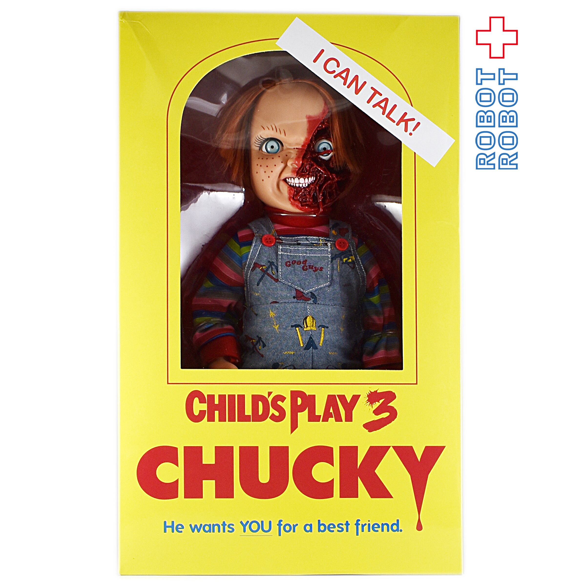 メズコ チャイルド・プレイ 3 ピザフェイスチャッキー 15インチ トーキング メガスケール フィギュア 未開封 入荷写真