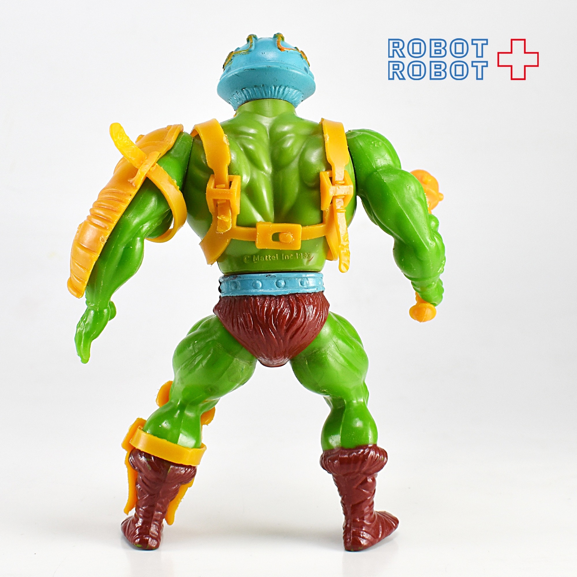 マテル ヒーマン オリジナル MOTU シリーズ1 マンアットアームズ (グレイドットオンヘルメット) アクションフィギュア 1982 武器付き完品 入荷写真