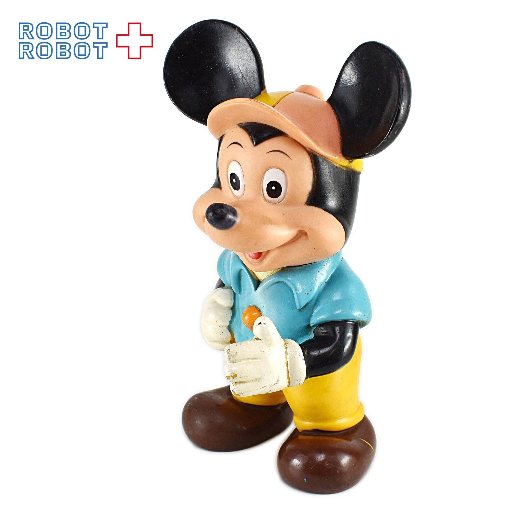 中嶋製作所 ディズニー ミッキーマウス ソフビフィギュア 水色シャツ黄色ズボン 23センチ メイドインジャパン 入荷写真