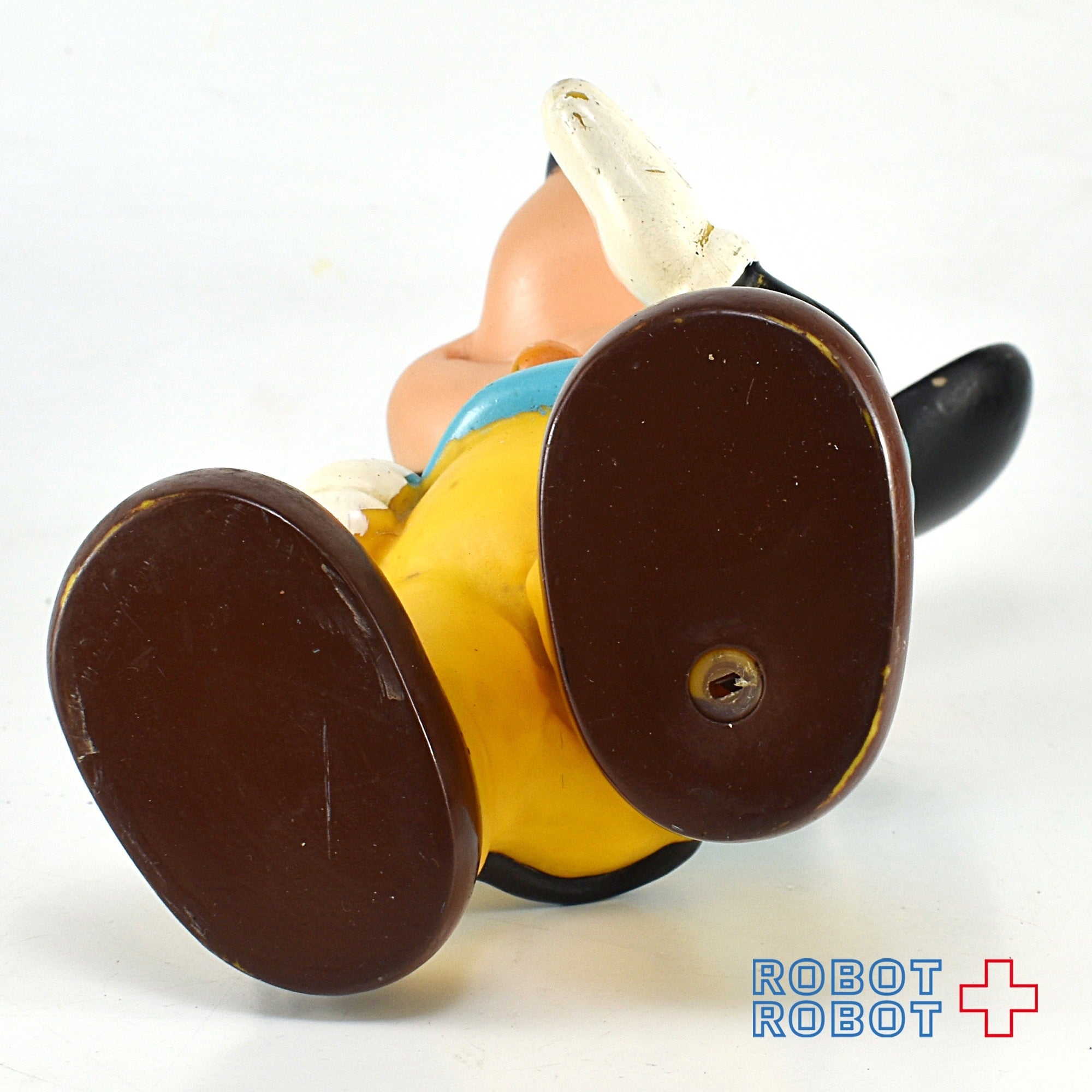 中嶋製作所 ディズニー ミッキーマウス ソフビフィギュア 水色シャツ黄色ズボン 23センチ メイドインジャパン 入荷写真