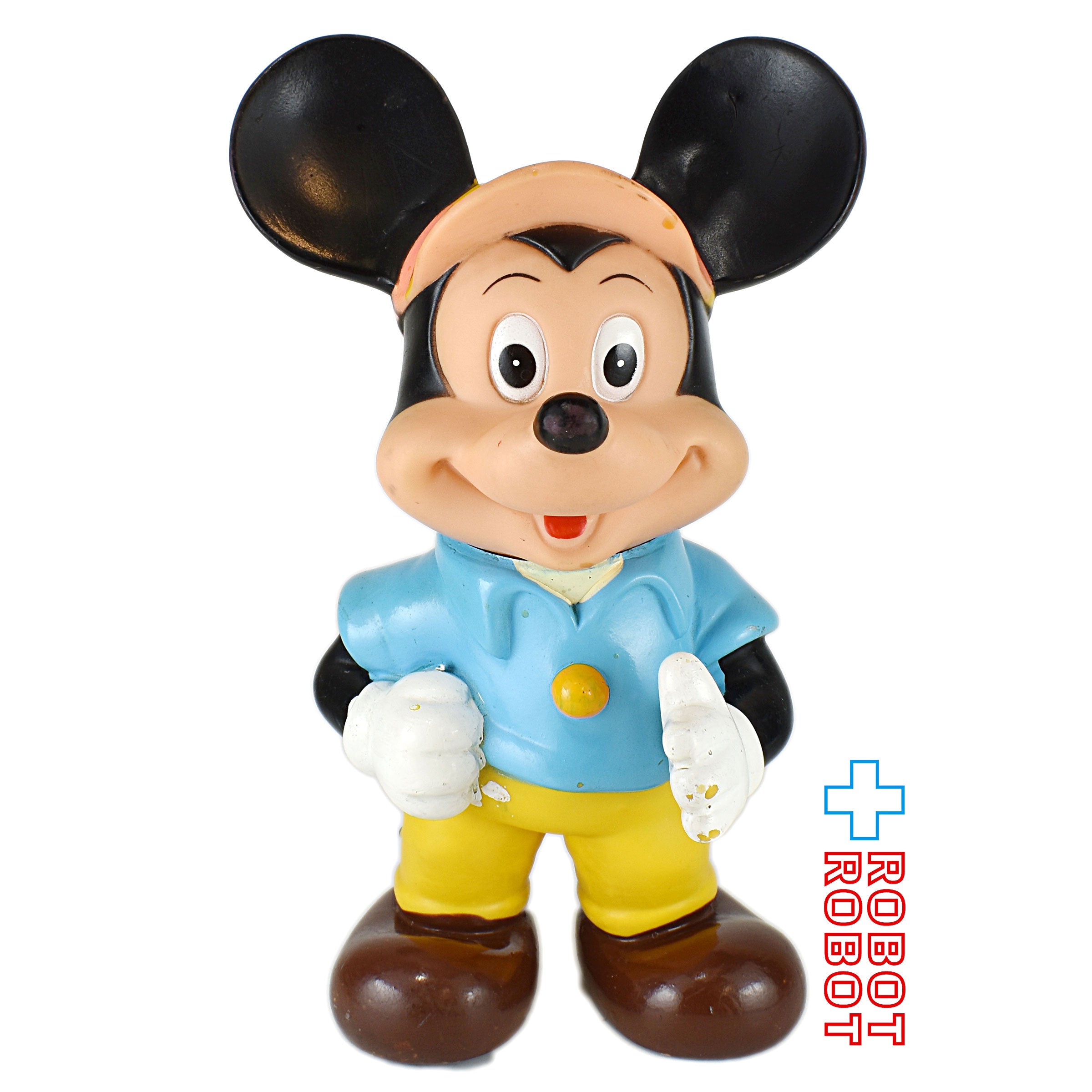 中嶋製作所 ディズニー ミッキーマウス ソフビフィギュア 水色シャツ黄色ズボン 23センチ メイドインジャパン 入荷写真