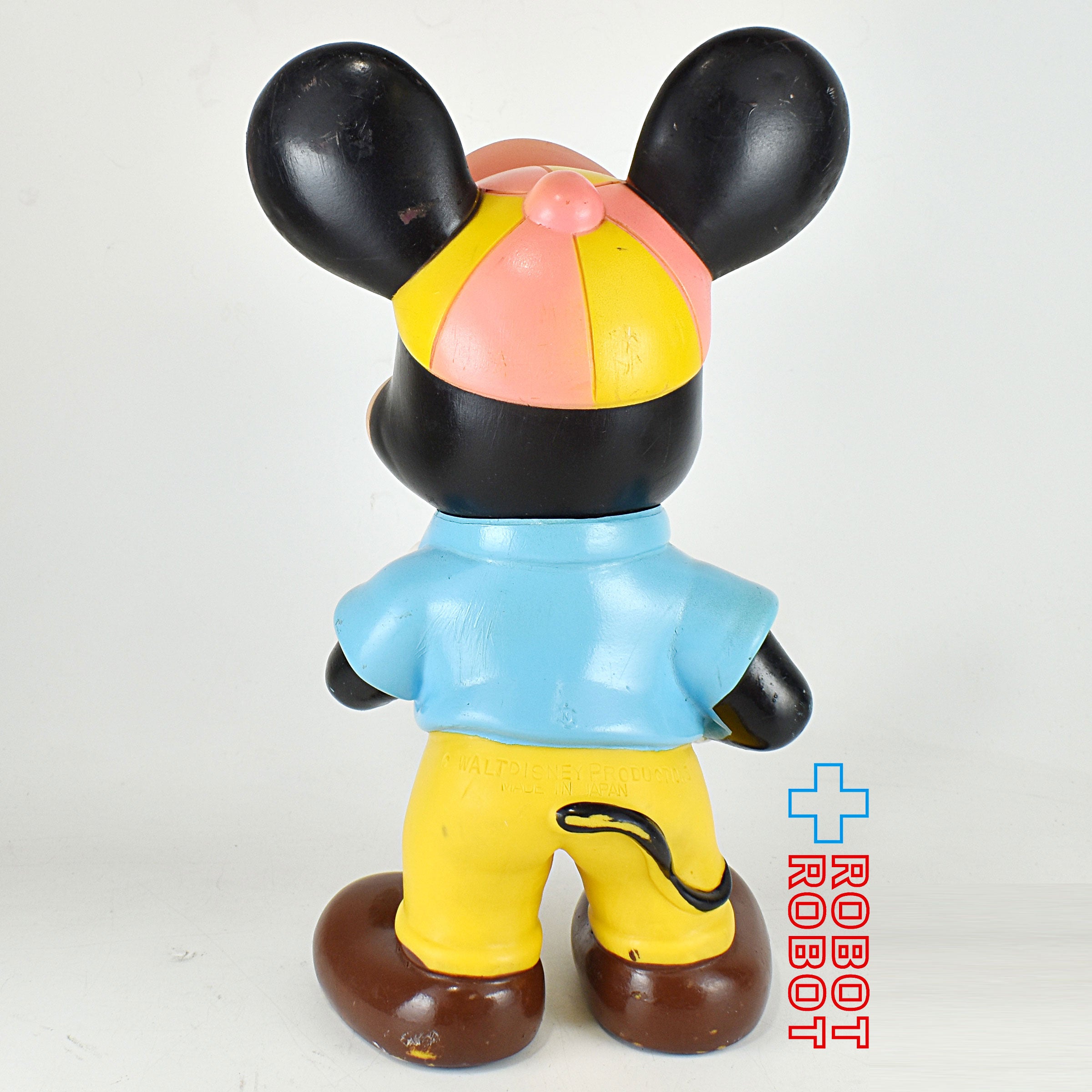 中嶋製作所 ディズニー ミッキーマウス ソフビフィギュア 水色シャツ黄色ズボン 23センチ メイドインジャパン 入荷写真
