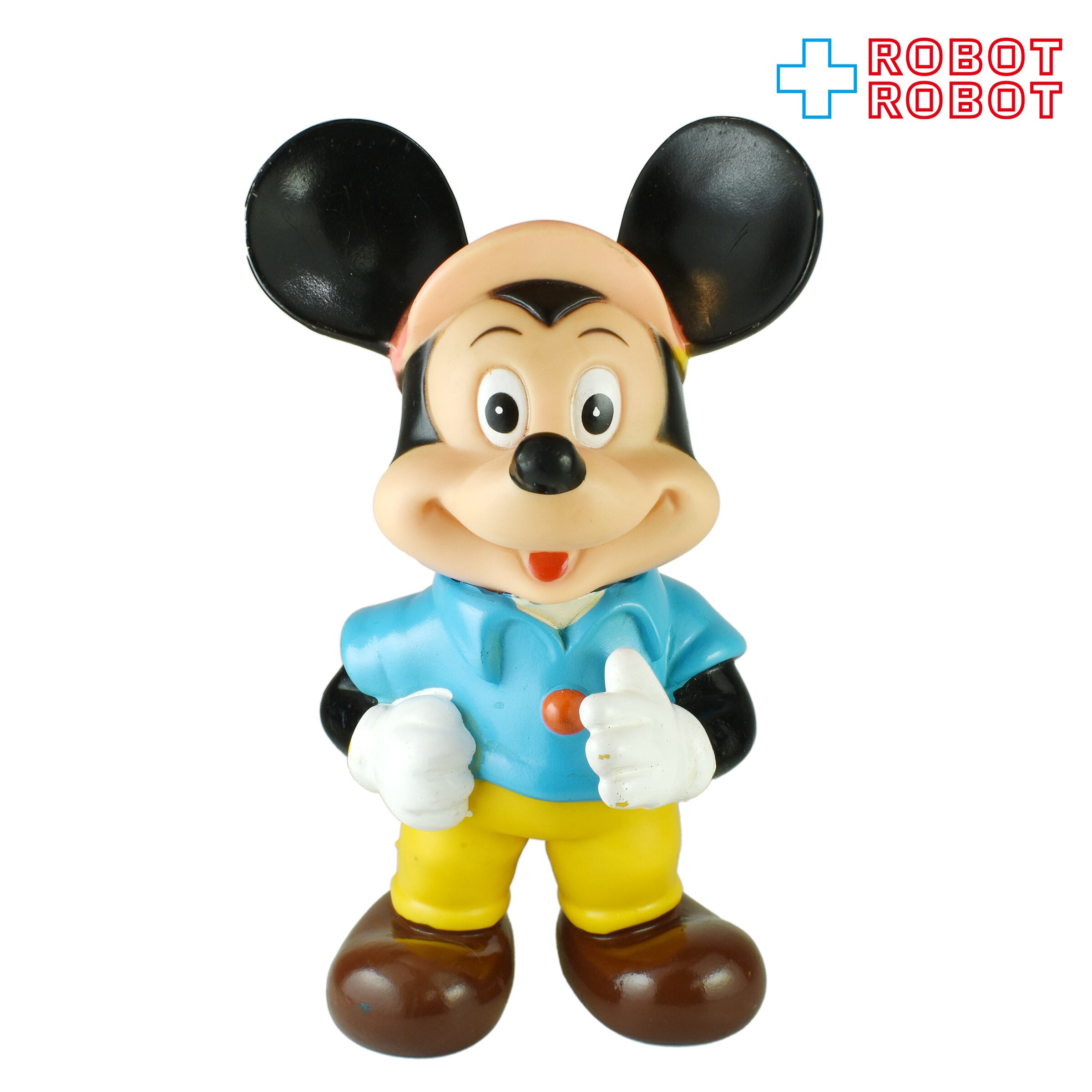 中嶋製作所 ディズニー ミッキーマウス ソフビフィギュア 水色シャツ黄色ズボン 23センチ メイドインジャパン 入荷写真