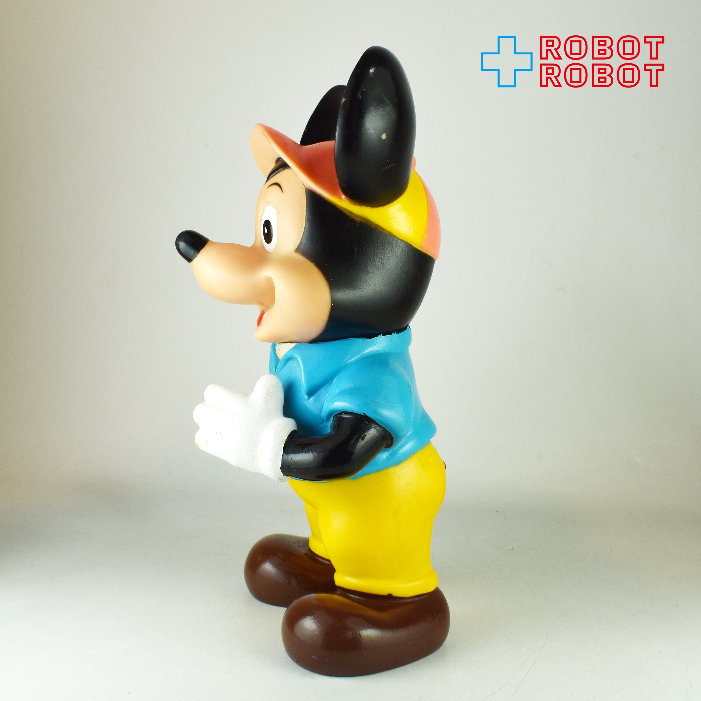 中嶋製作所 ディズニー ミッキーマウス ソフビフィギュア 水色シャツ黄色ズボン 23センチ メイドインジャパン 入荷写真