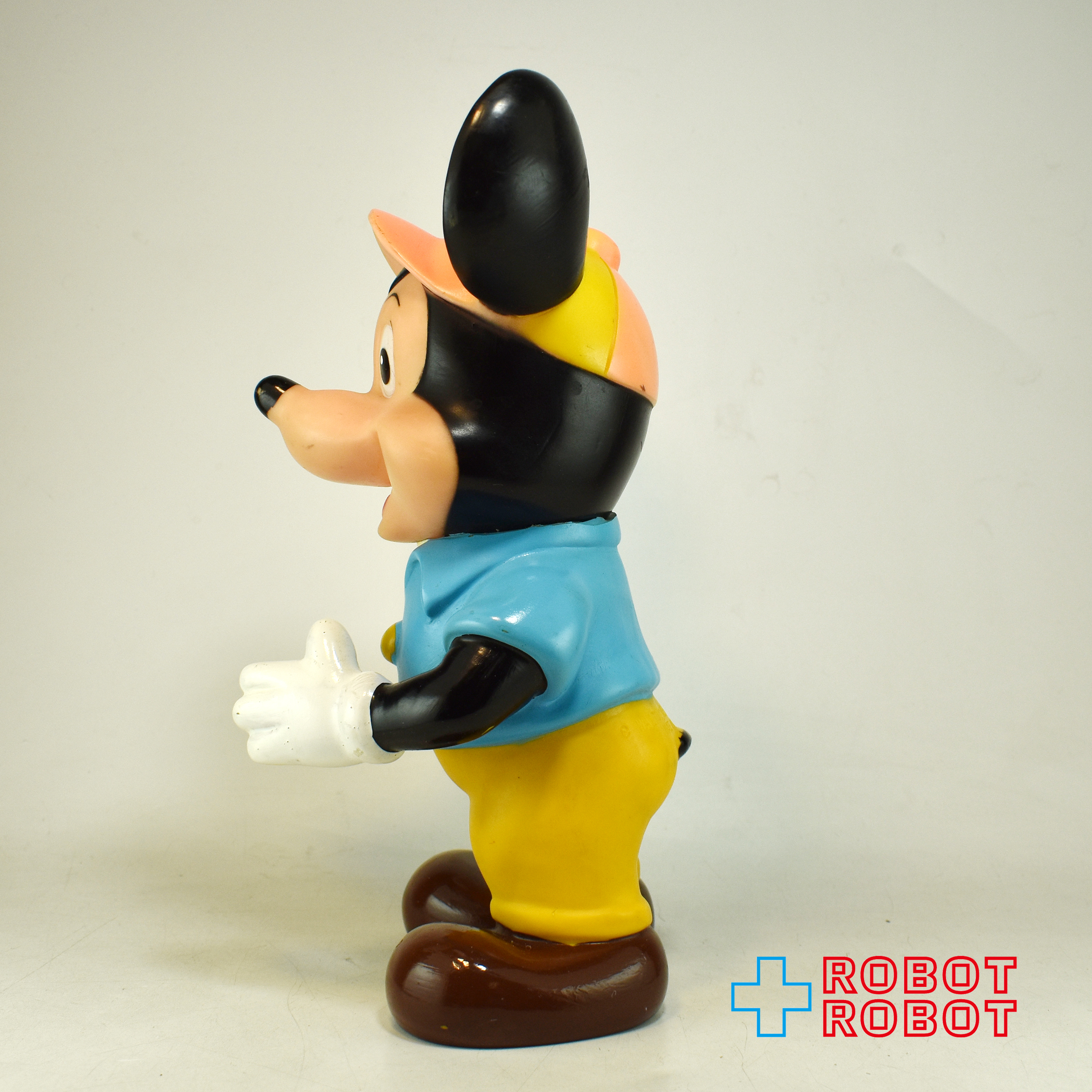 中嶋製作所 ディズニー ミッキーマウス ソフビフィギュア 水色シャツ黄色ズボン 23センチ メイドインジャパン 入荷写真