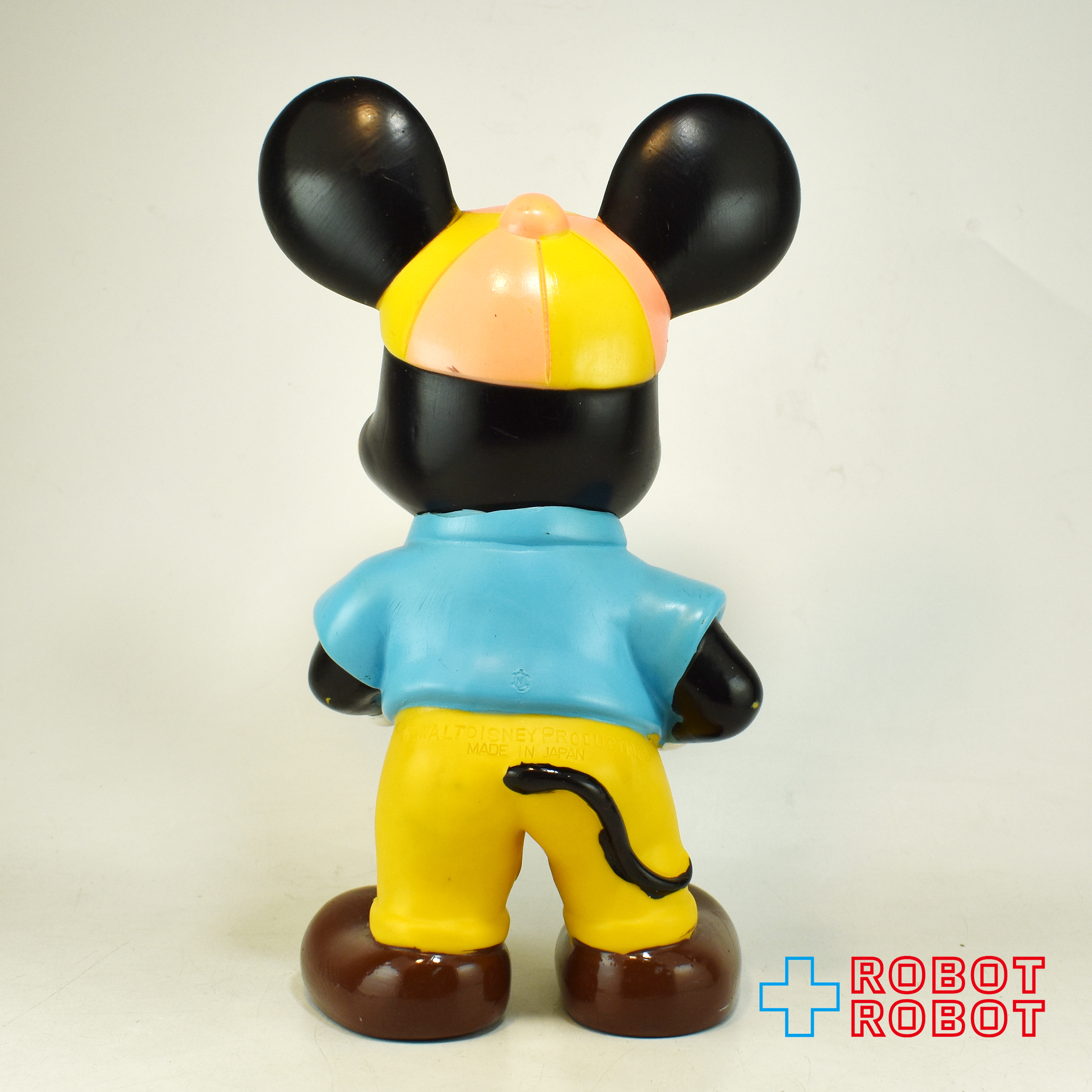中嶋製作所 ディズニー ミッキーマウス ソフビフィギュア 水色シャツ黄色ズボン 23センチ メイドインジャパン 入荷写真