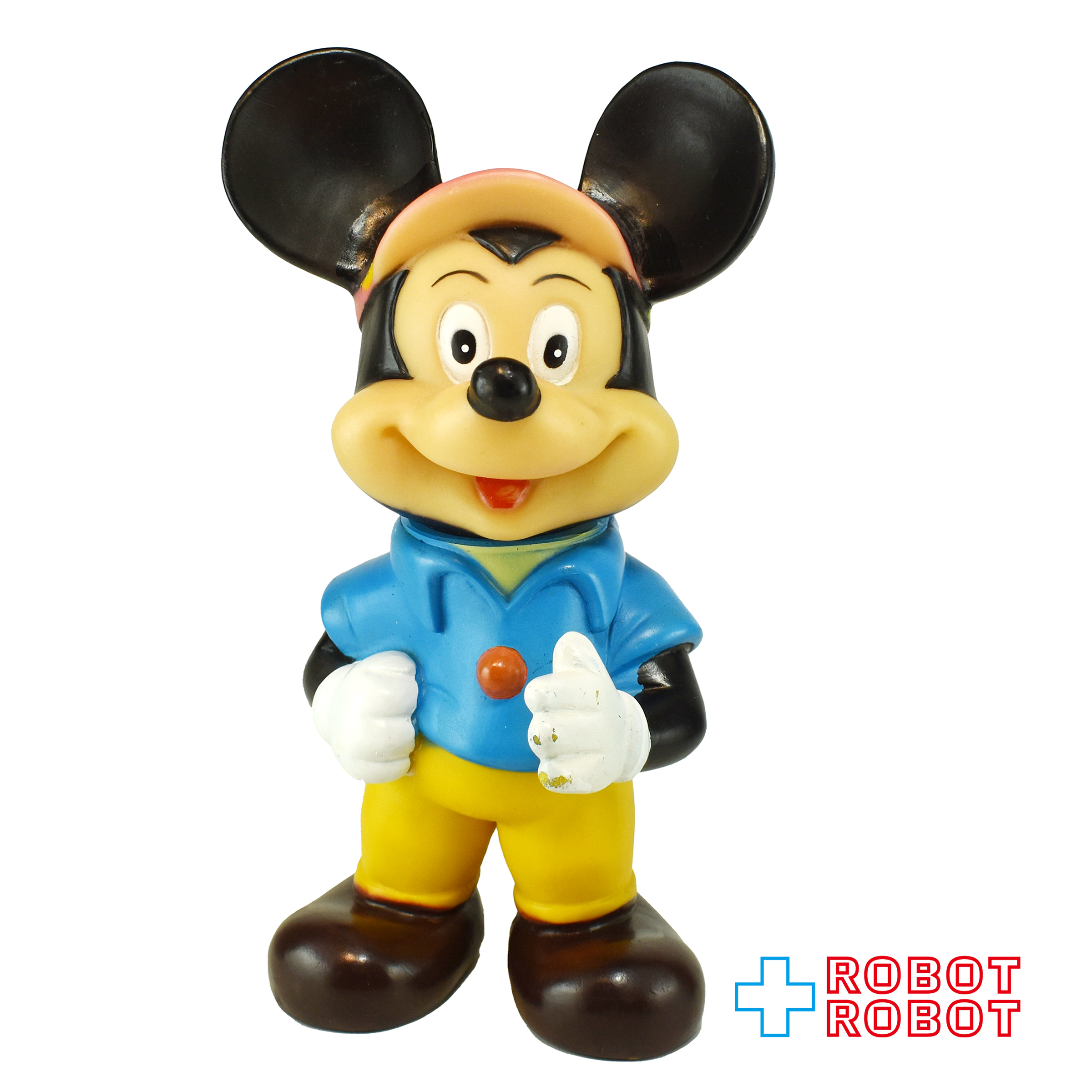 中嶋製作所 ディズニー ミッキーマウス ソフビフィギュア 水色シャツ黄色ズボン 23センチ メイドインジャパン 入荷写真