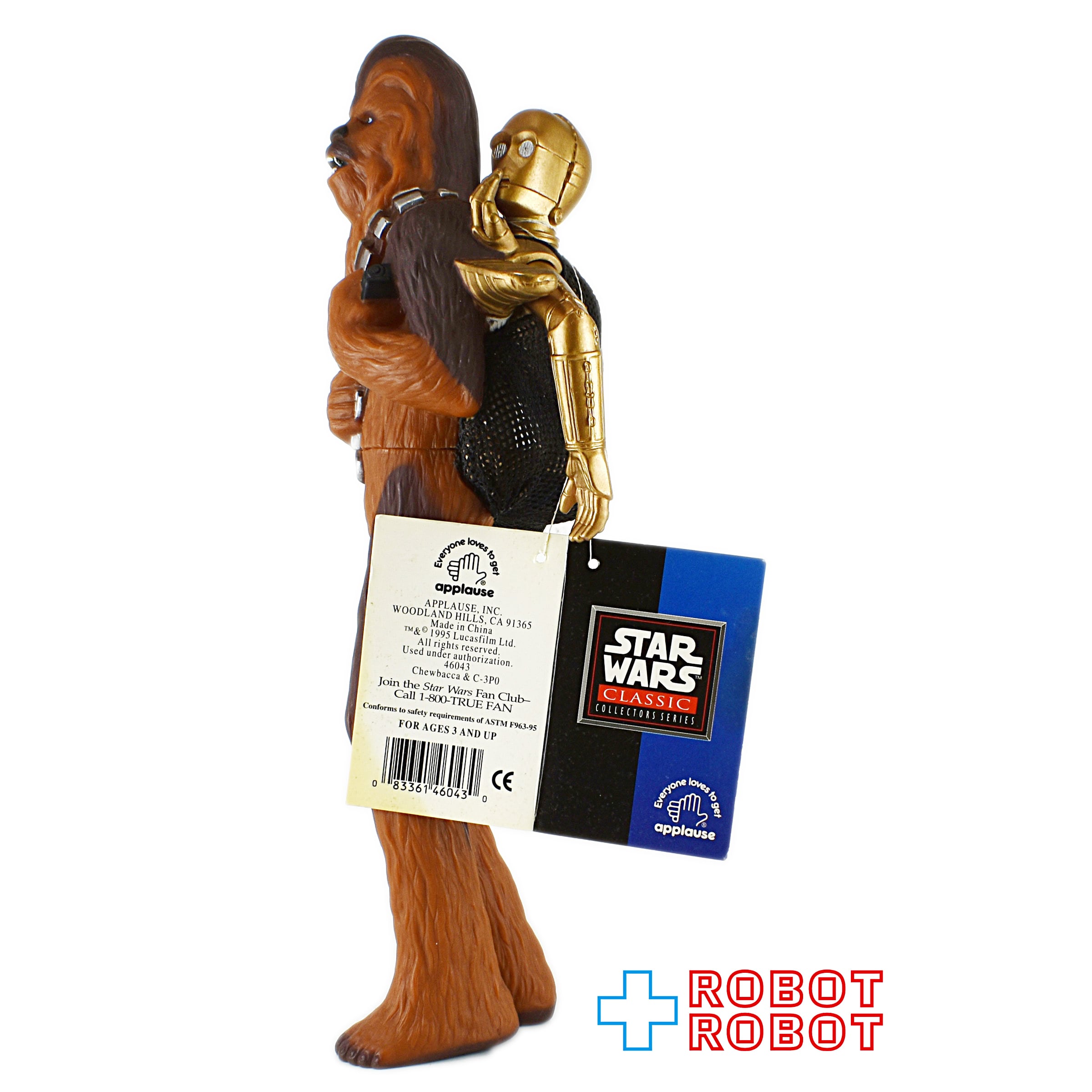 スター・ウォーズ アプローズ社 チューバッカ＆C-3PO ソフビフィギュア 紙タグ付 入荷写真