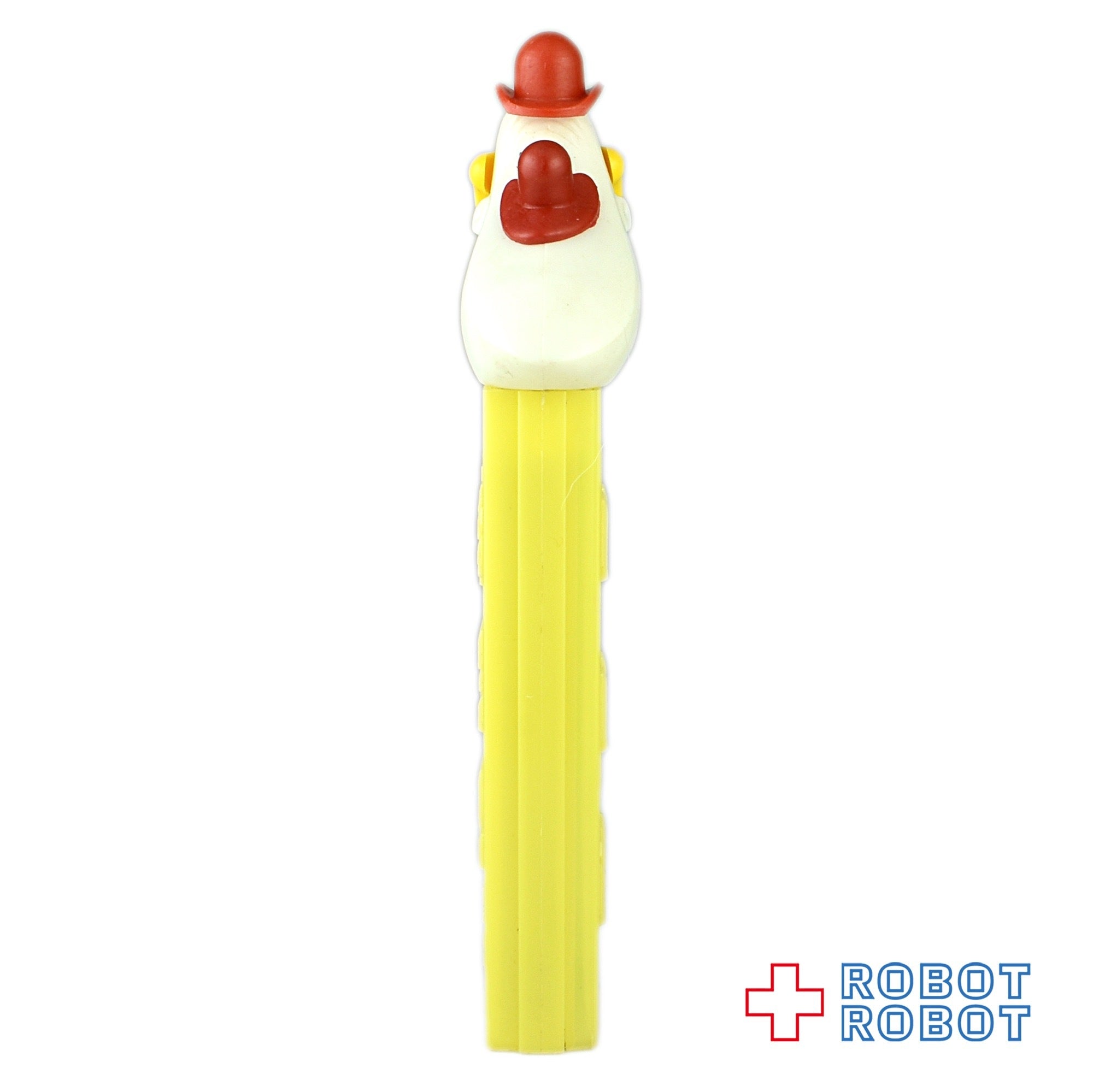 PEZ ロングフェイスクラウン 赤帽子/赤鼻/黄髪 足なし 黄ステム 3.4 入荷写真