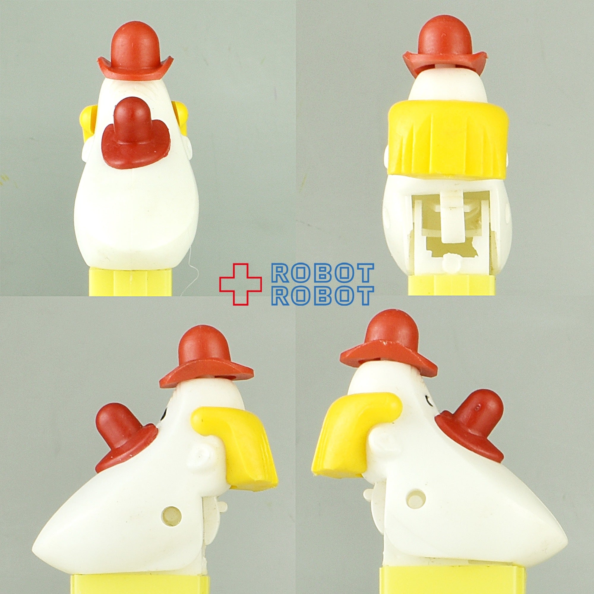 PEZ ロングフェイスクラウン 赤帽子/赤鼻/黄髪 足なし 黄ステム 3.4 入荷写真