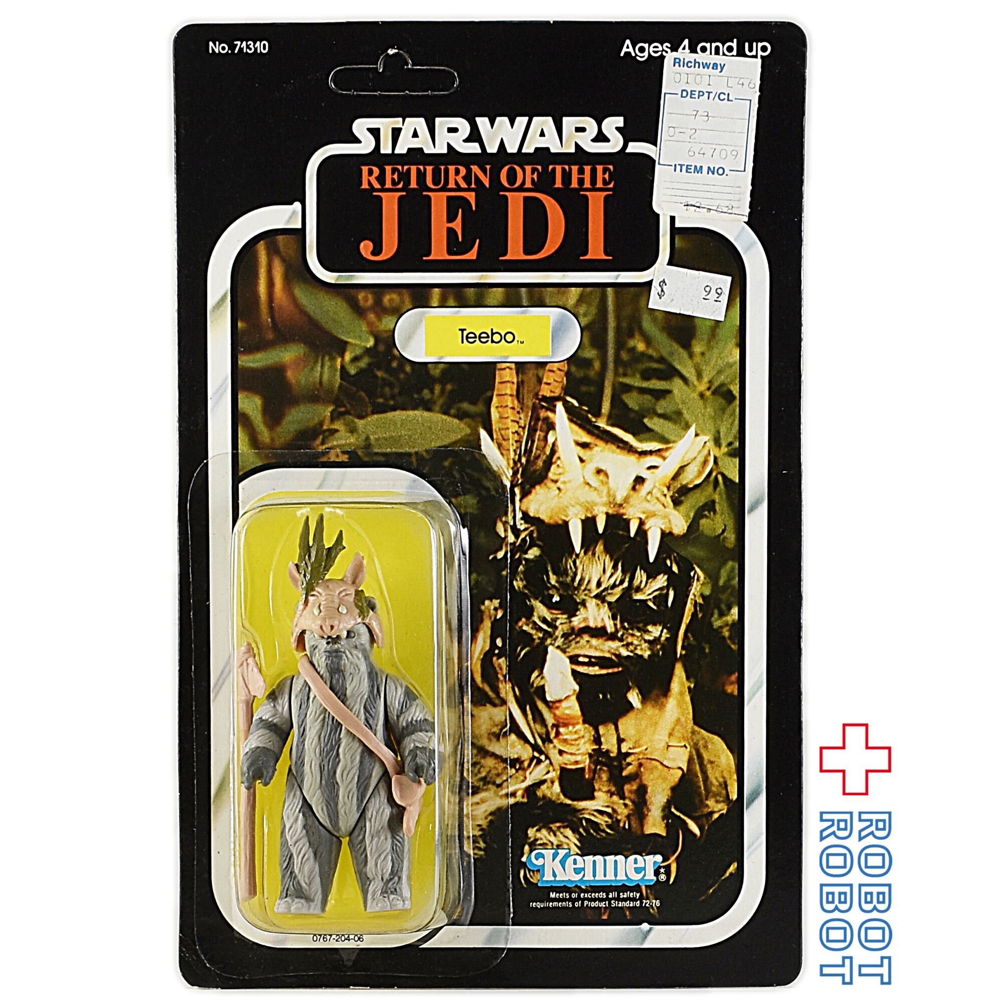 オールドケナー スター・ウォーズ [ROTJ] 79 バック ティーボ 3.75インチ アクションフィギュア 香港製 アンパンチド 未開封