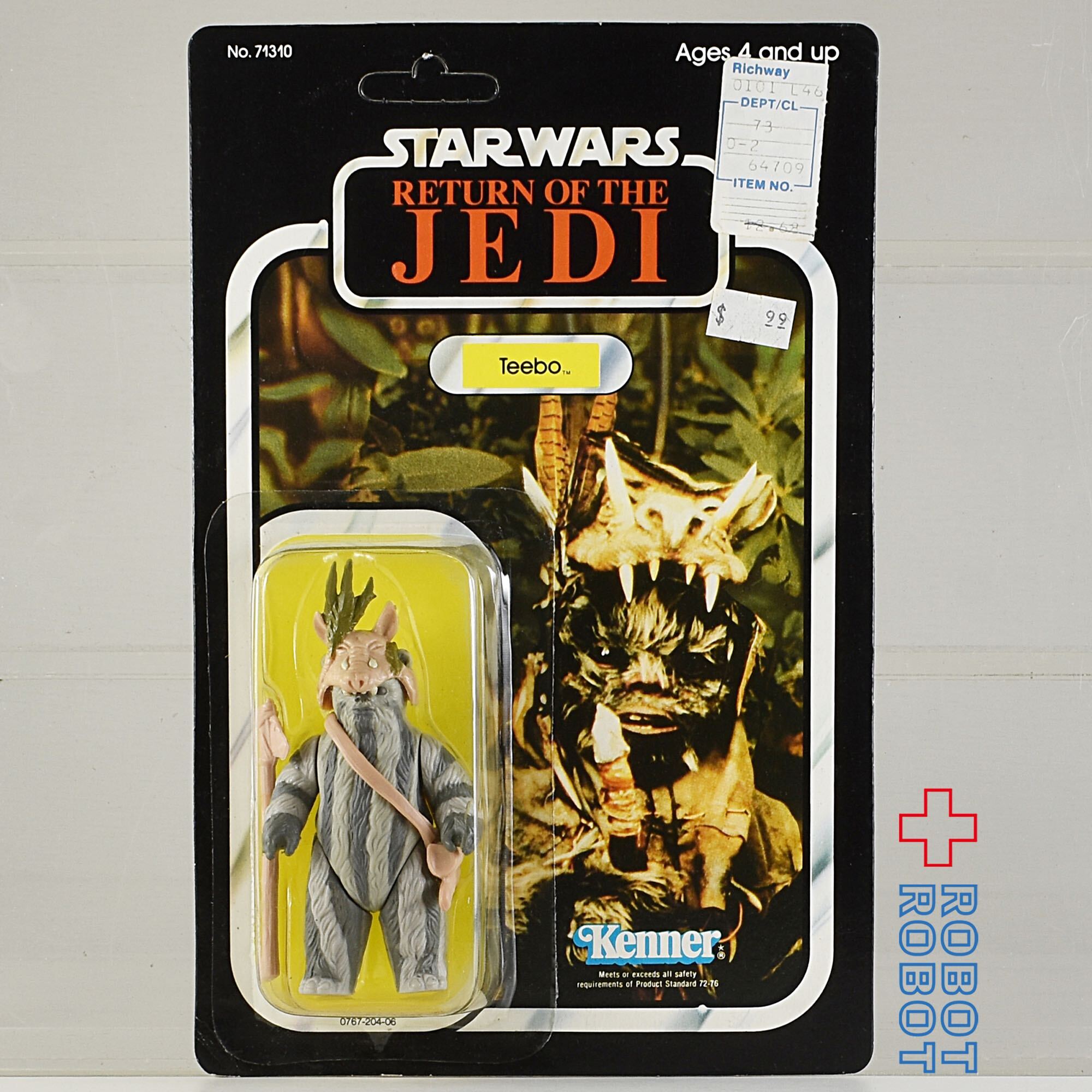 オールドケナー スター・ウォーズ [ROTJ] 79 バック ティーボ 3.75インチ アクションフィギュア 香港製 アンパンチド 未開封