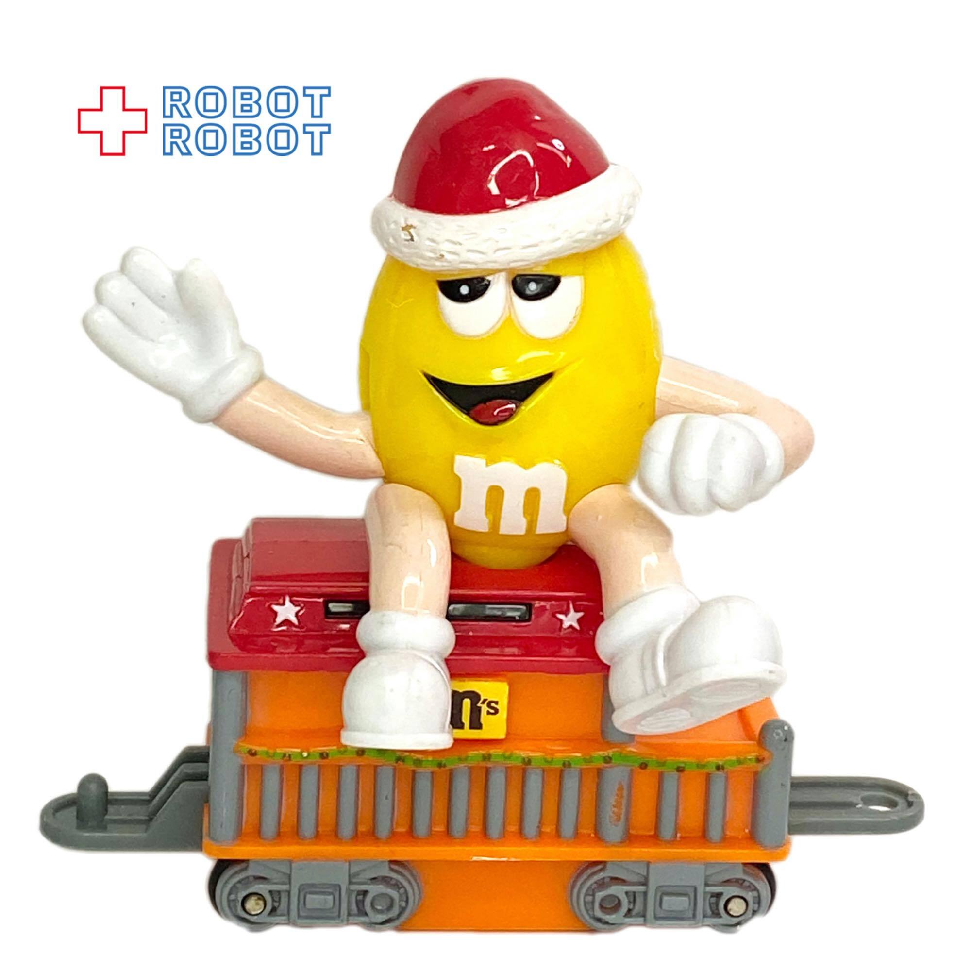 M&M's 2005 クリスマス・トレイン・トッパー サンタハット ピーナッツイエロー 車掌車オレンジ 企業物 入荷写真