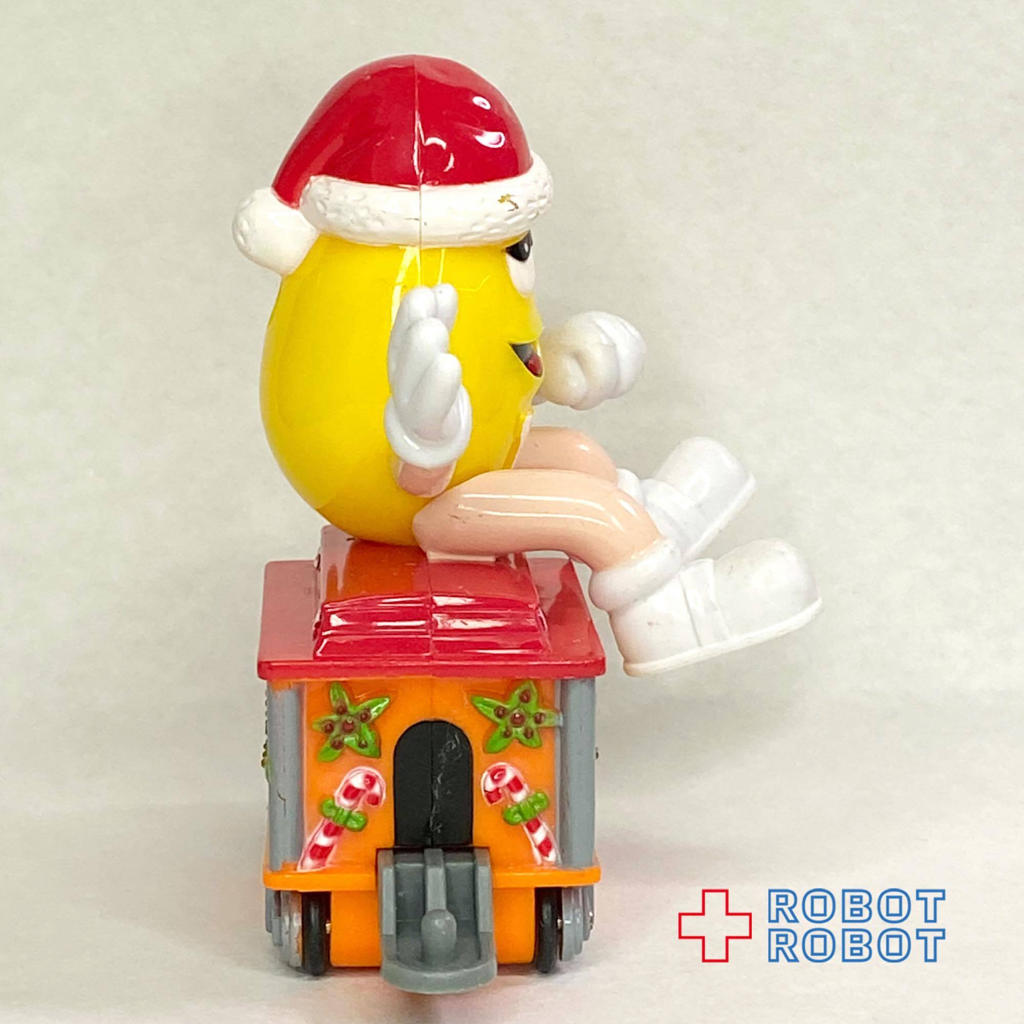 M&M's 2005 クリスマス・トレイン・トッパー サンタハット ピーナッツイエロー 車掌車オレンジ 企業物 入荷写真
