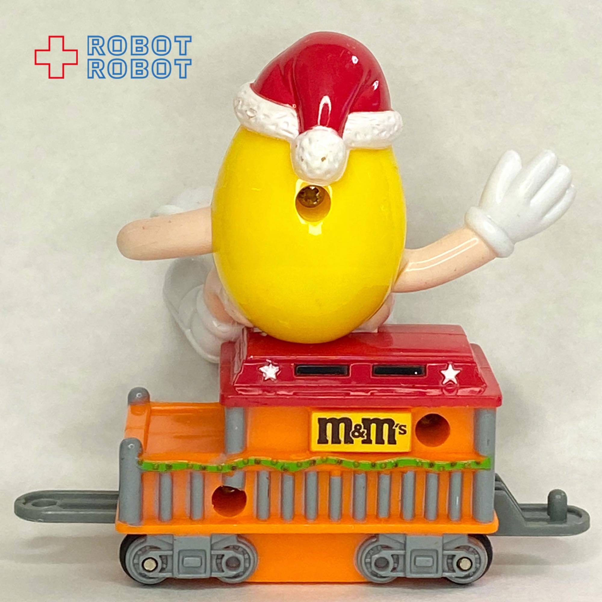 M&M's 2005 クリスマス・トレイン・トッパー サンタハット ピーナッツイエロー 車掌車オレンジ 企業物 入荷写真