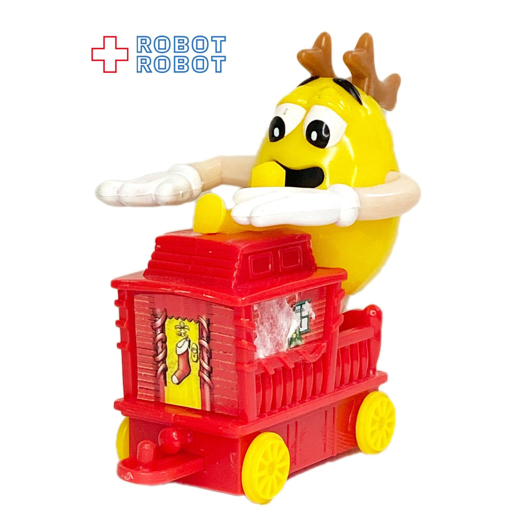 ※ペイントロス：M&M's 2002 クリスマス・トレイン・トッパー サンタハット ピーナッツイエロー 車掌車レッド 企業物 入荷写真