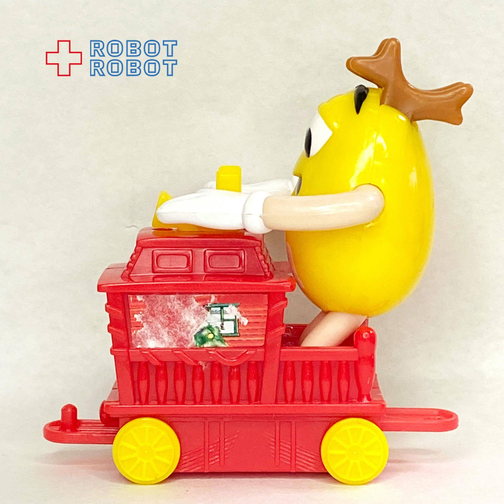 ※ペイントロス：M&M's 2002 クリスマス・トレイン・トッパー サンタハット ピーナッツイエロー 車掌車レッド 企業物 入荷写真