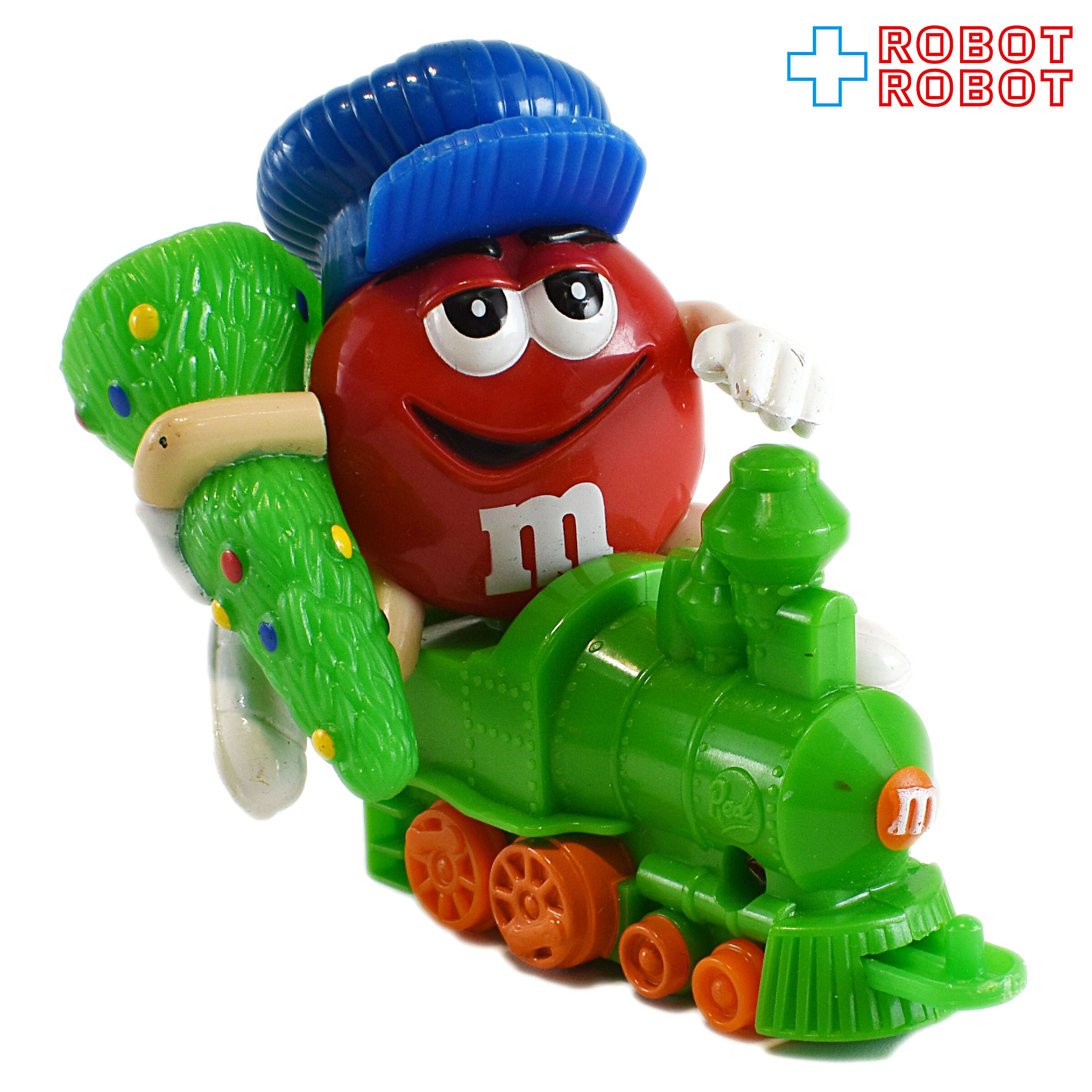 M&M's 2002 クリスマス・トレイン・トッパー レッド 緑の機関車 クリスマスツリー 企業物 入荷写真