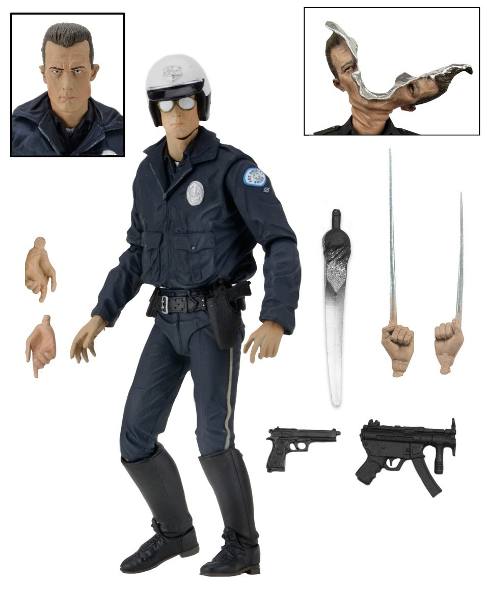 ネカ ターミネーター2 モーターサイクル・コップ T-1000 アルティメイト 7インチアクションフィギュア 未開封 入荷写真