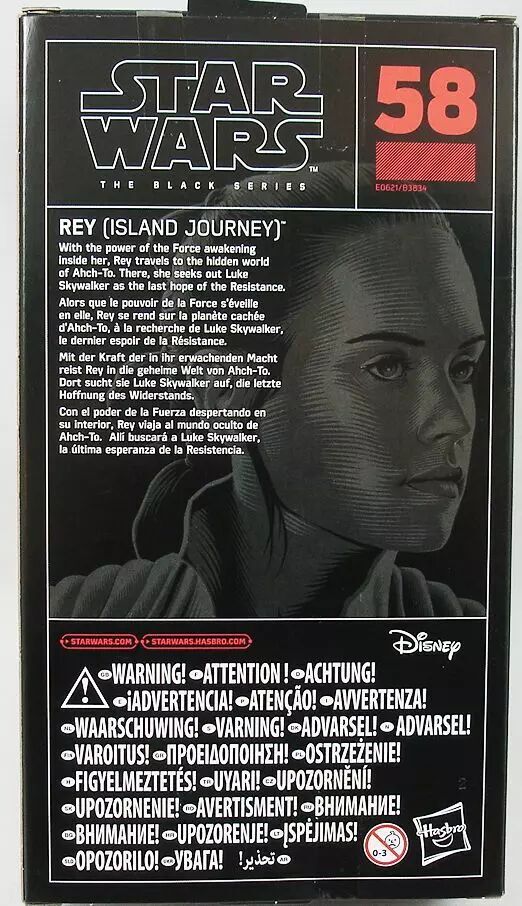 スター・ウォーズ ブラックシリーズ 2018 #58 レイ (アイランド・ジャーニー) [TLJ] 6インチフィギュア 入荷写真