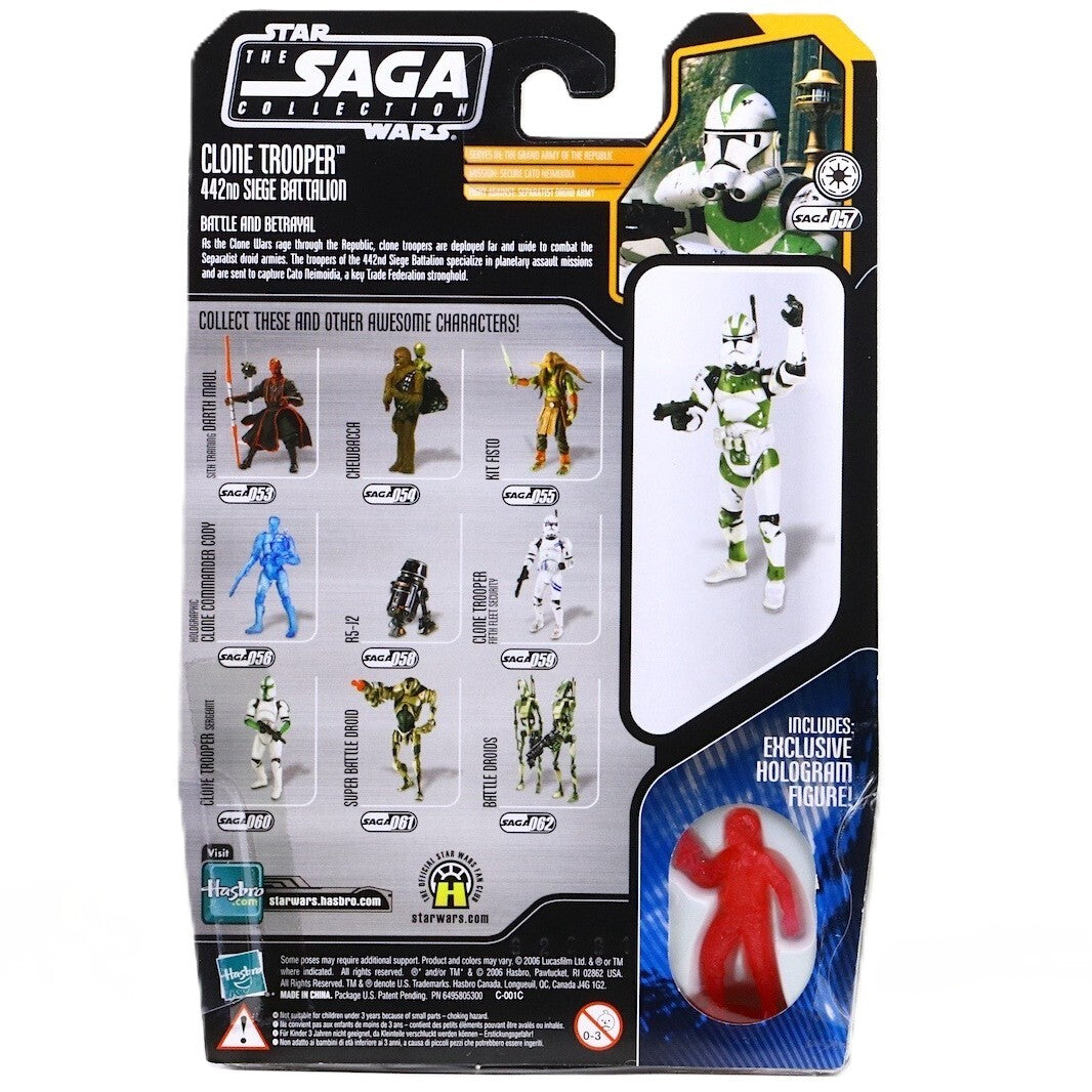 スター・ウォーズ SAGAコレクション 057 クローン・トルーパー 第442包囲大隊バタリオン [ROTS] 3.75インチ アクションフィギュア 未開封 入荷写真