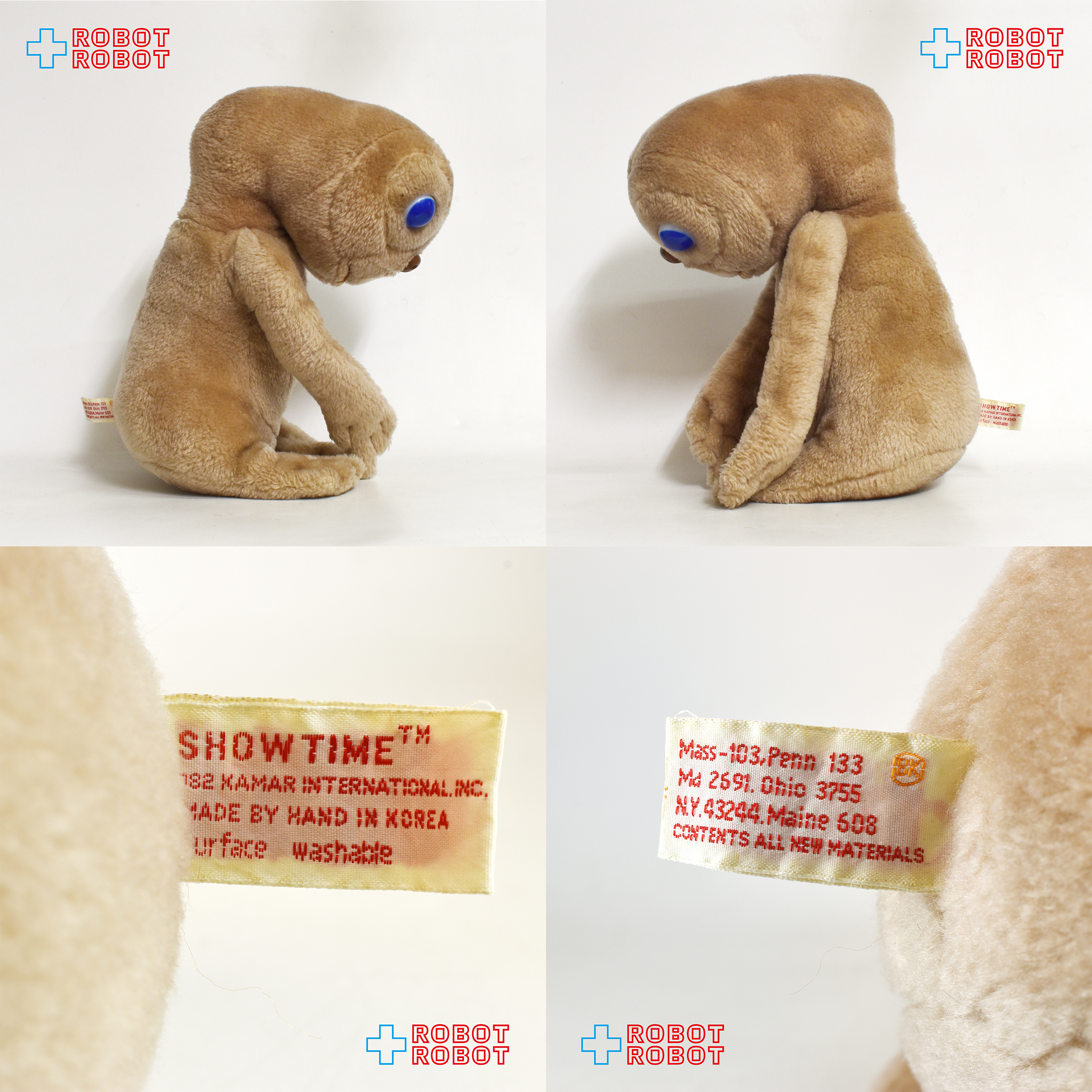 カマール社 E.T. 30センチ ぬいぐるみ人形 ショウタイム 1982 入荷写真