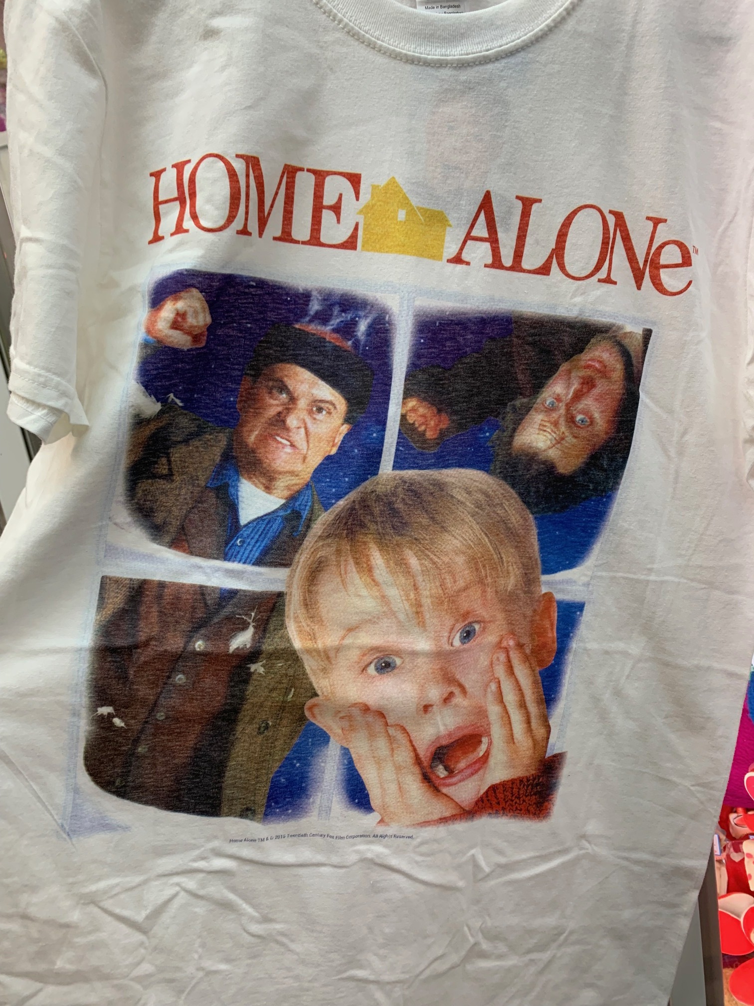 Tシャツ ムービー ホーム・アローン ウィンドウ 入荷写真