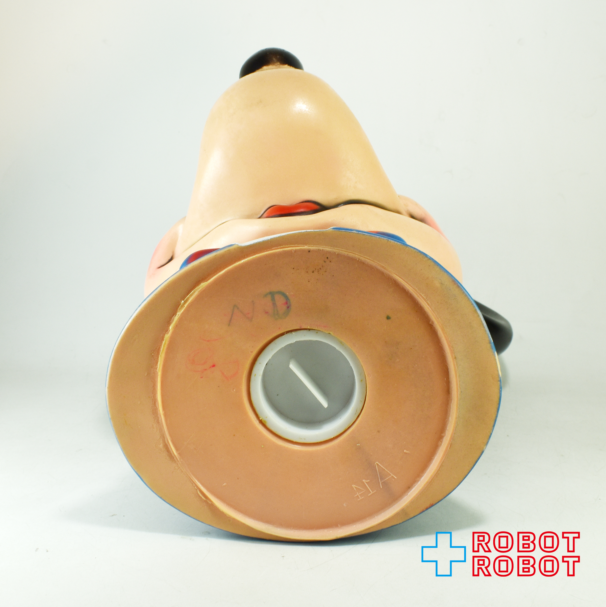 プレイパル ディズニー ミッキーマウス ヘッドソフビ貯金箱 1971 底蓋付 入荷写真