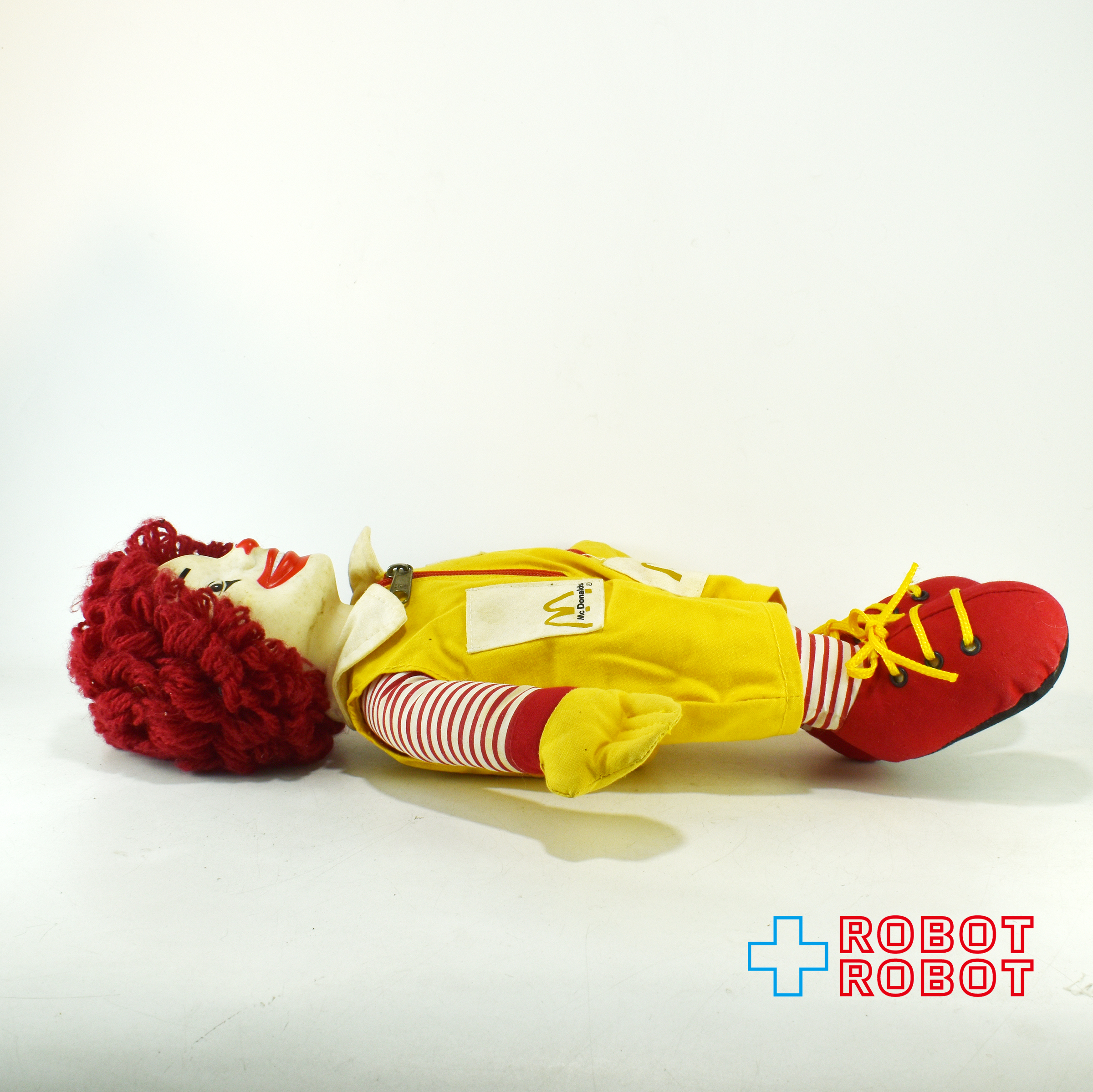 マクドナルド ロナルド 角マユ 40センチ ぬいぐるみ人形 1984 ※難有り 企業物 入荷写真