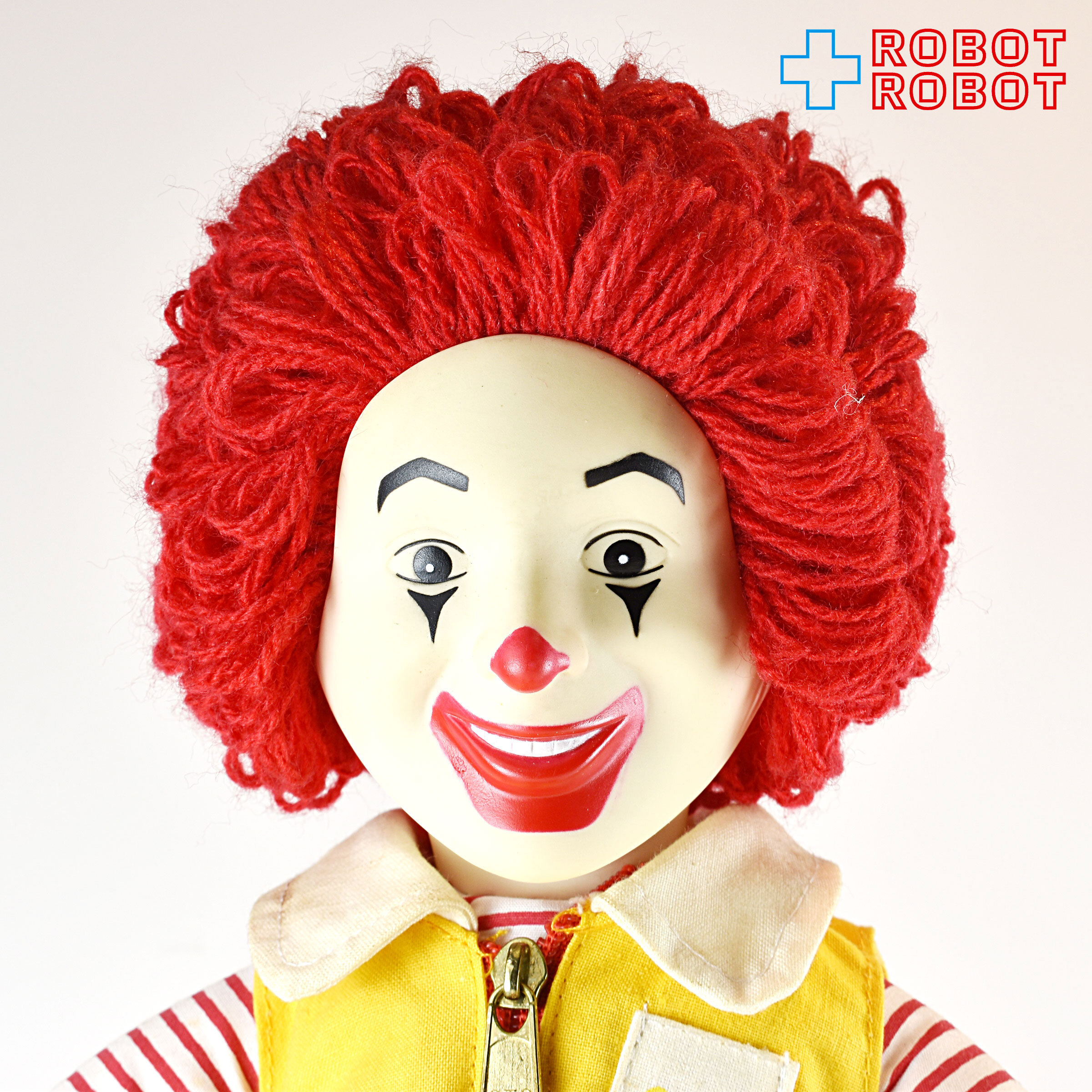 マクドナルド ロナルド 角マユ 40センチ ぬいぐるみ人形 1984 ※難有り 企業物 入荷写真