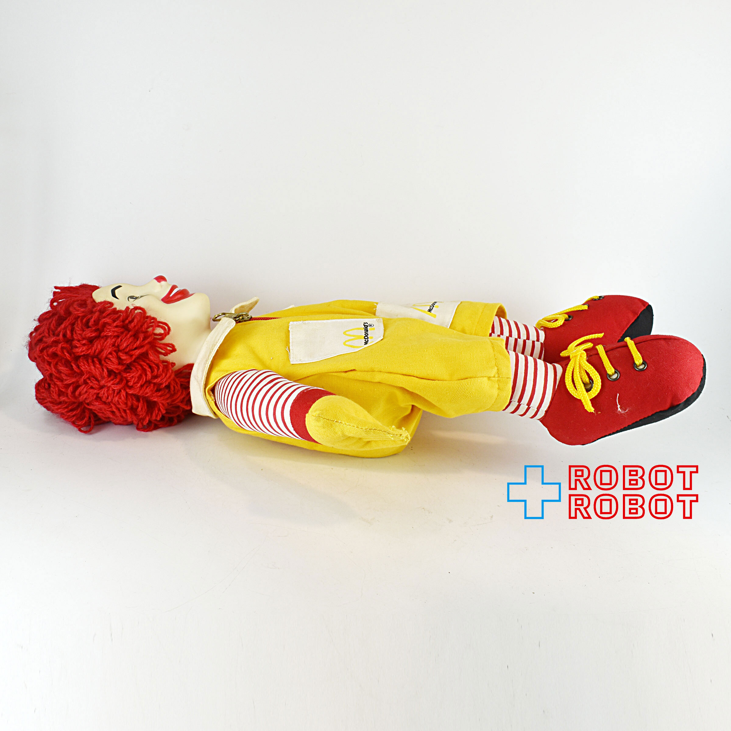 マクドナルド ロナルド 角マユ 40センチ ぬいぐるみ人形 1984 ※難有り 企業物 入荷写真