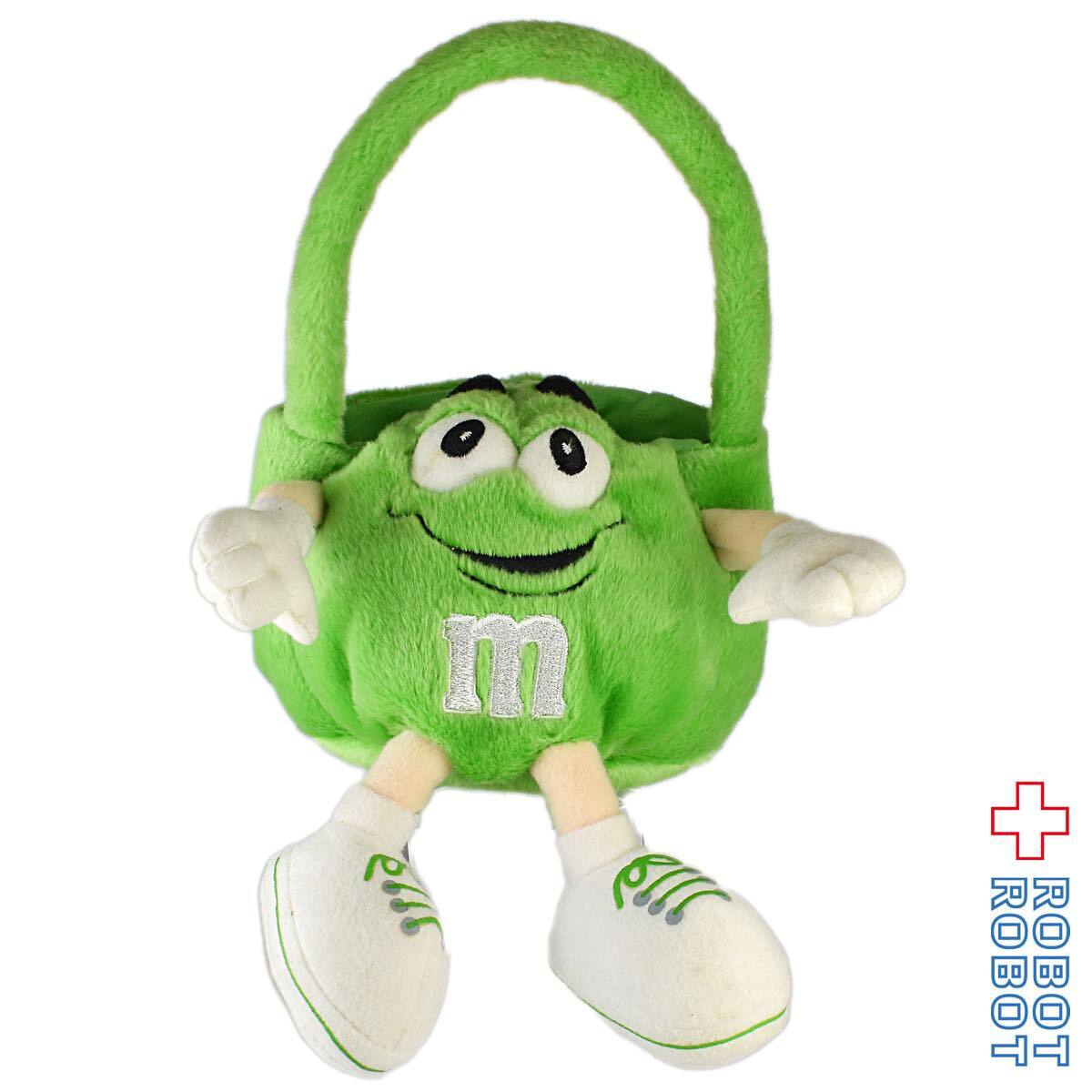 M&M's グリーン ぬいぐるみ ポーチ バッグ 企業物 入荷写真