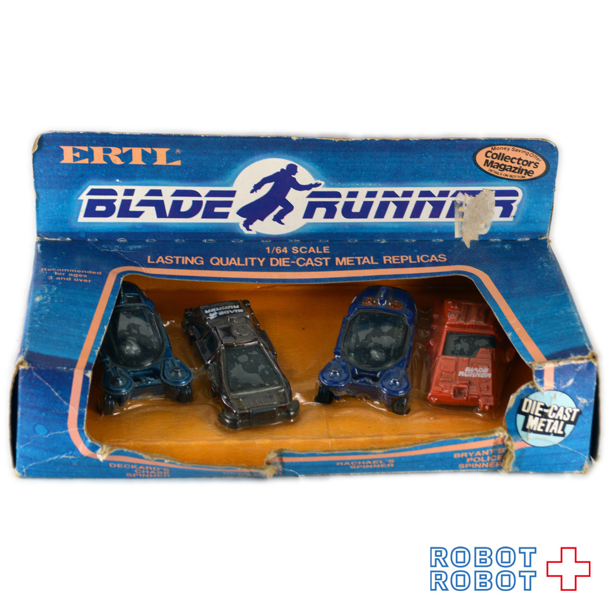 ertl ブレードランナー スピナー 4種 ミニカーセット 箱入 ※パッケージにダメージ 入荷写真