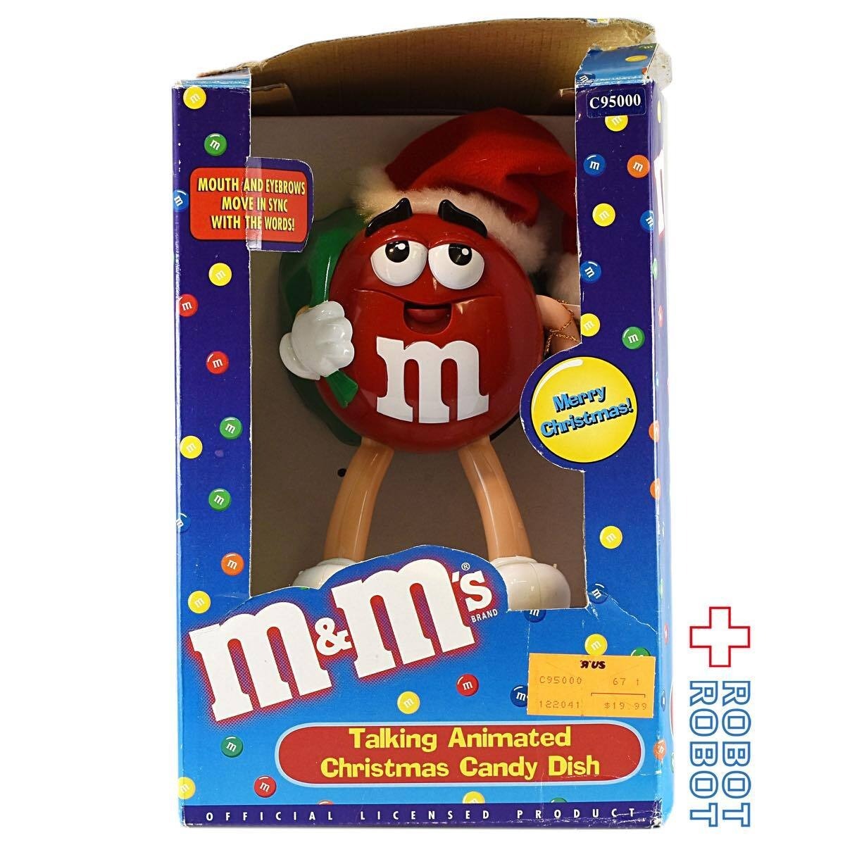 M&M's レッド トーキング アニメイテッド クリスマス キャンディ ディッシュ 箱入 企業物 入荷写真
