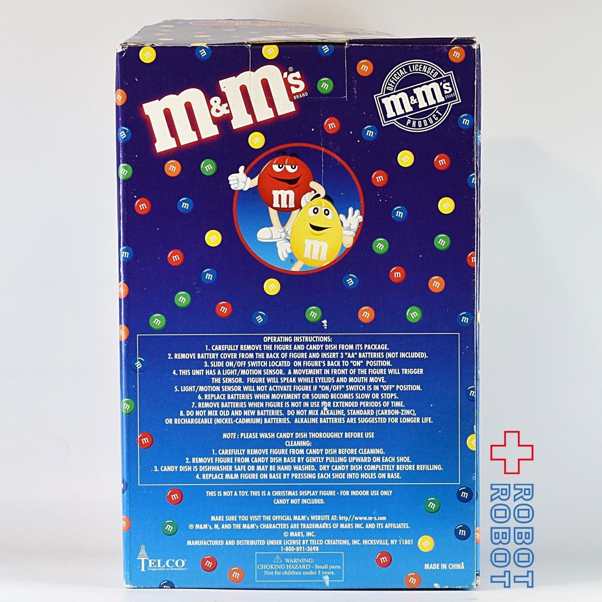 M&M's レッド トーキング アニメイテッド クリスマス キャンディ ディッシュ 箱入 企業物 入荷写真