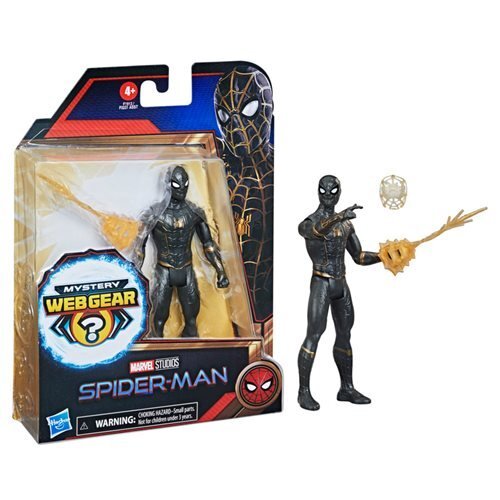 ハズブロ スパイダーマン ミステリー・ウェブギア スパイダーマン ブラック＆ゴールドスーツ アクションフィギュア 入荷写真