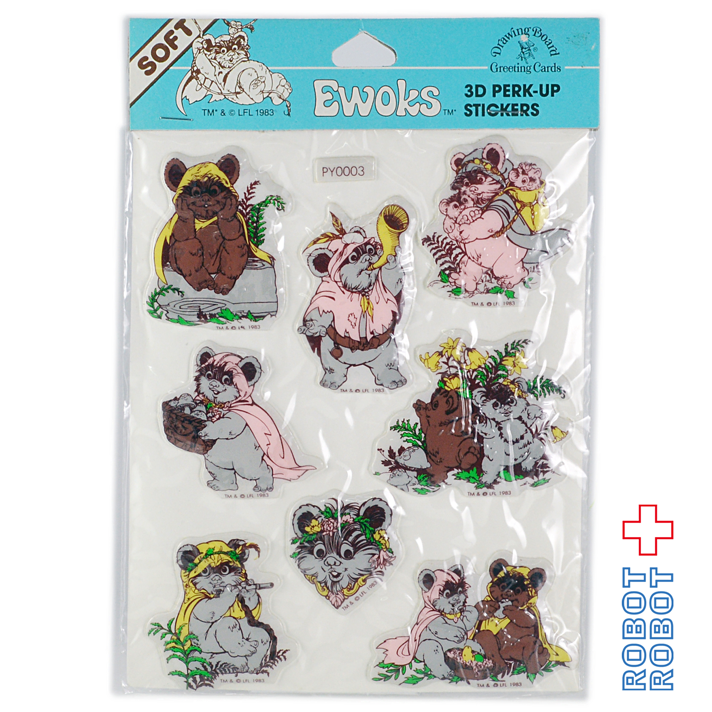 スター・ウォーズ EWOKS イウォークス 3Dモコモコ シール 入荷写真