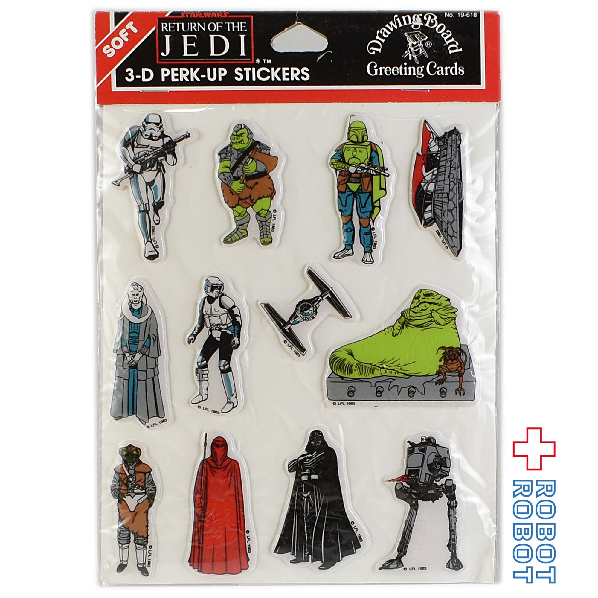 スター・ウォーズ ROTJ 帝国軍 3Dモコモコ シール 入荷写真