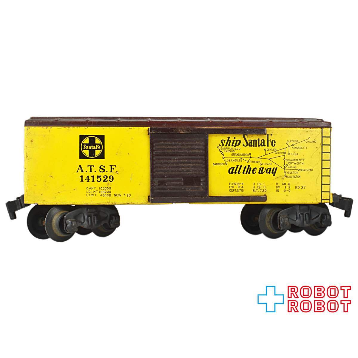 ブリキ鉄道模型 グランドキャニオンライン A.T.S.F 141529 入荷写真