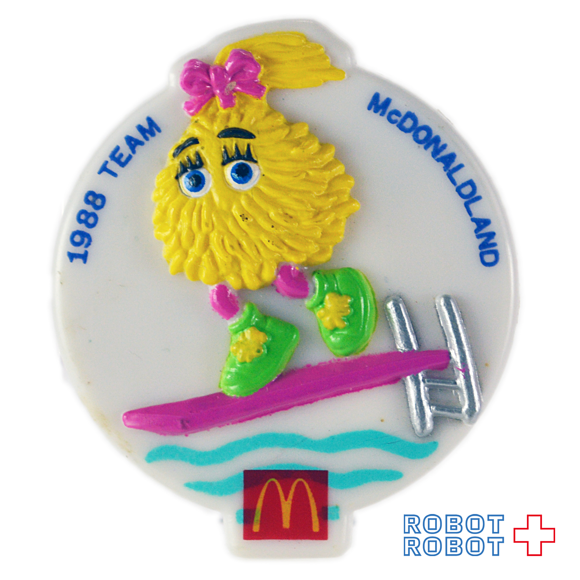 マクドナルド フライガイ バッジ マクドナルドランド 袋入 ハッピーミールトイ 1988 入荷写真