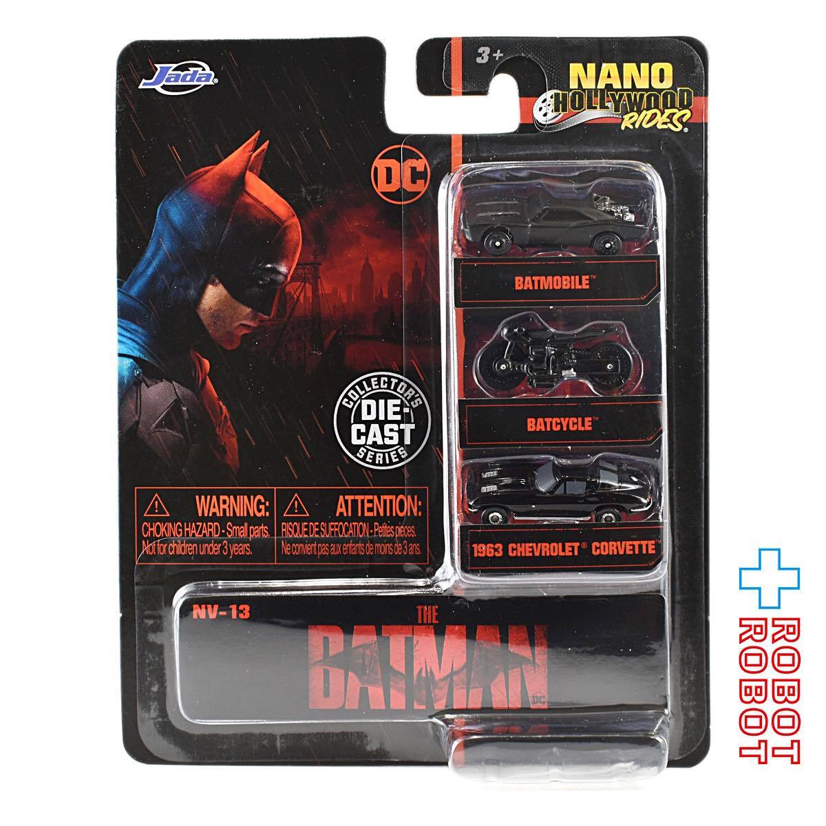 JADA TOYS ナノ・ハリウッド・ライズ 1.65インチ ダイキャストカー ザ・バットマン 3パック 入荷写真