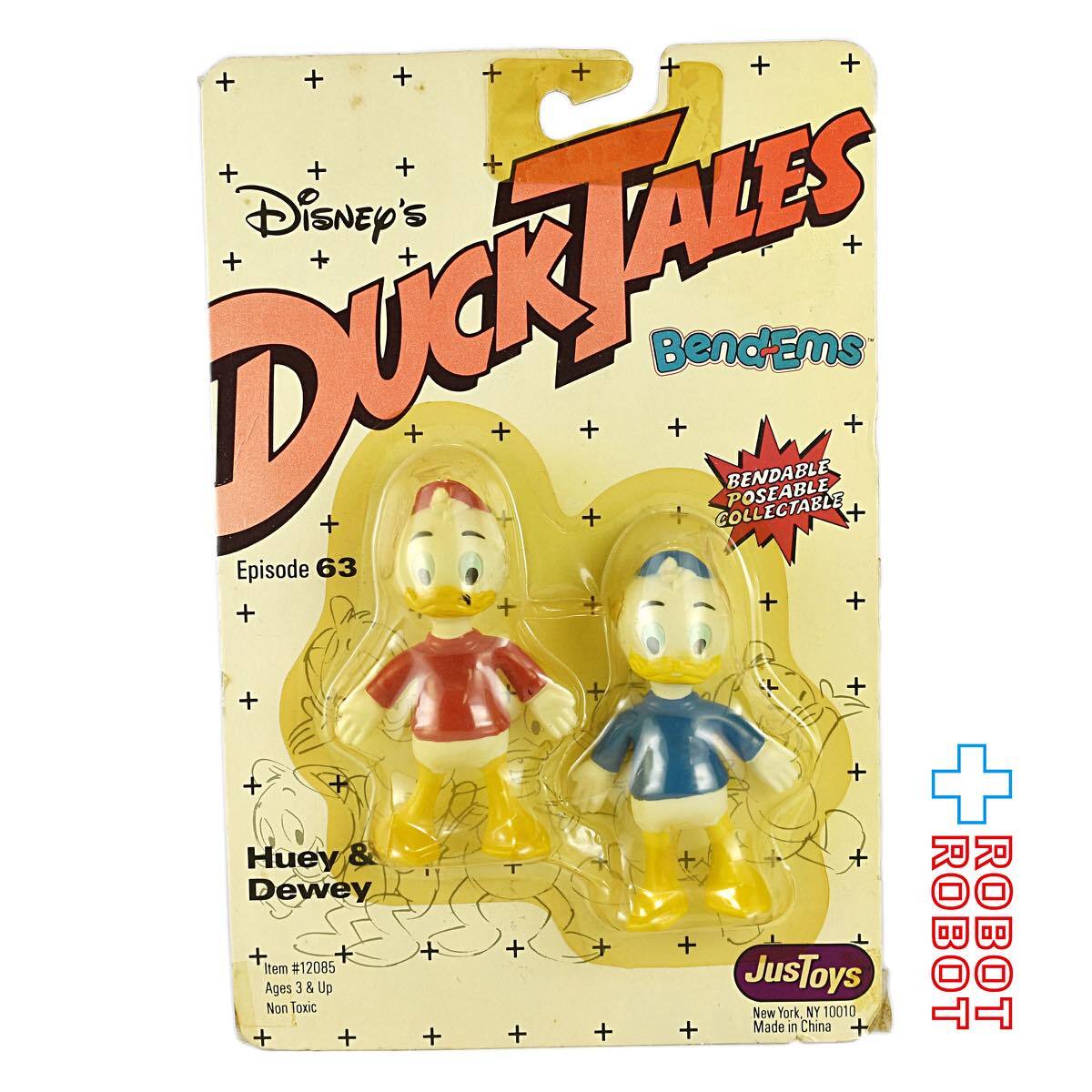 ディズニー わんぱくダック夢冒険 ヒューイ & デューイ ベンダブルフィギュア 入荷写真