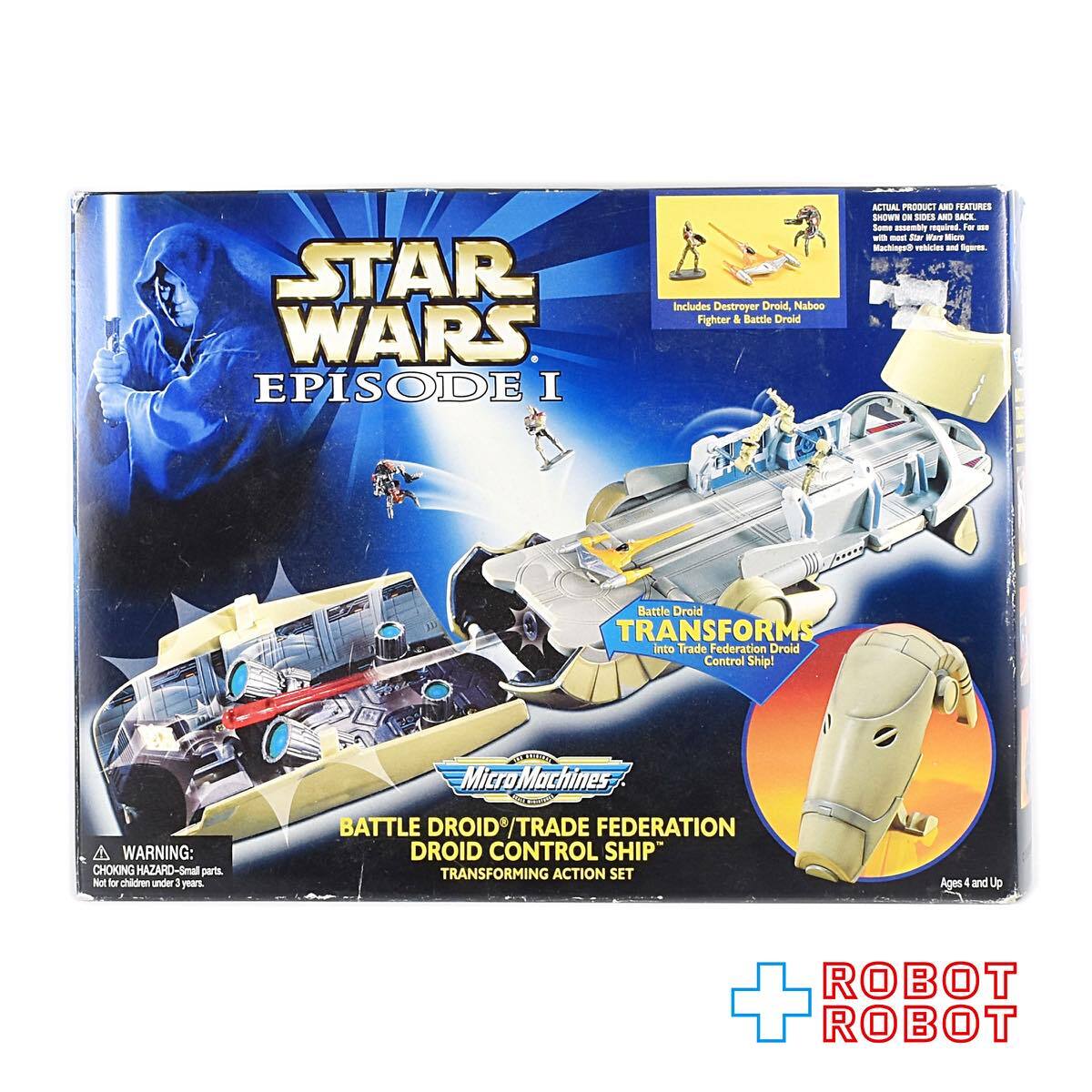 スター・ウォーズ EP1 マイクロマシン バトル・ドロイド/ トレード フェデレーション ドロイドコントロールシップ 未開封 入荷写真